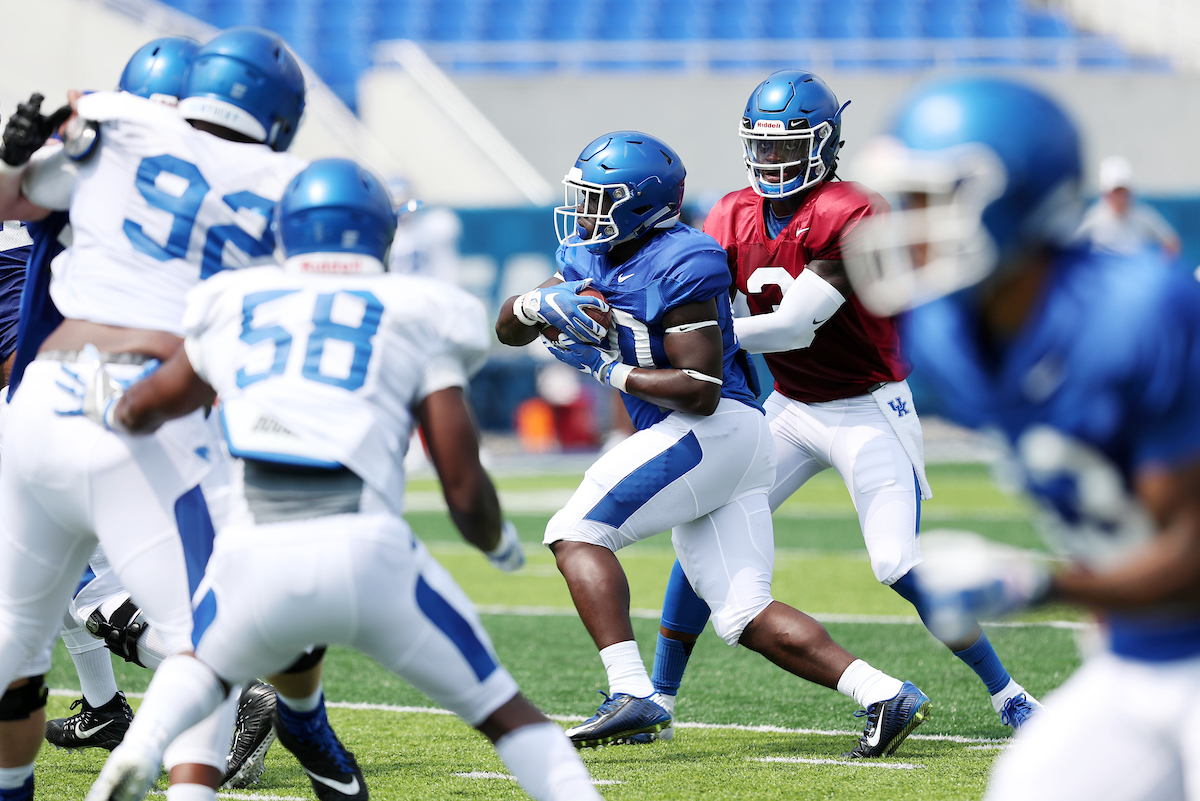 Football training camp Saturday, August 11,  2018. 

Photo by Britney Howard | UK Athletics
