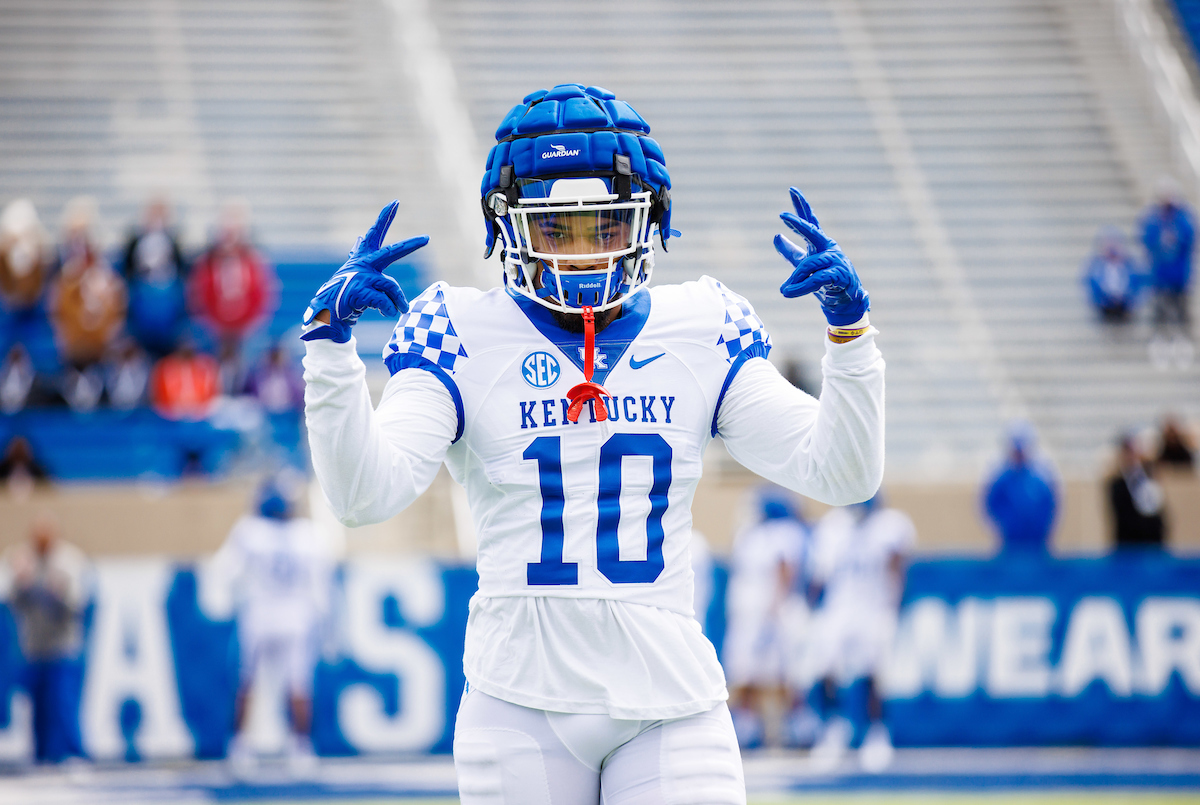 Jacquez Jones2022 UK Football Spring GamePhoto By Jacob Noger | UK Football