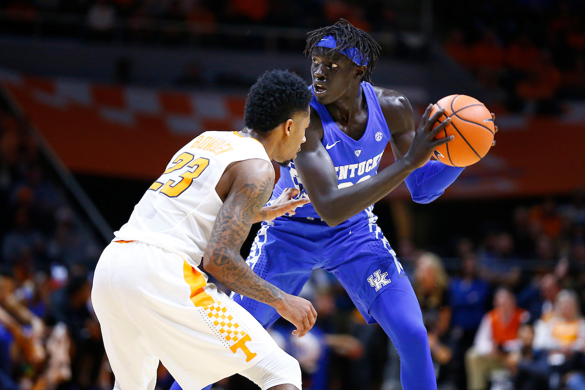 Wenyen Gabriel.

The University of Kentucky men's basketball team falls to Tennessee 76-65 on Saturday, January 6, 2018, at Thompson-Boling Arena in Knoxville, TN.

Photo by Chet White | UK Athletics