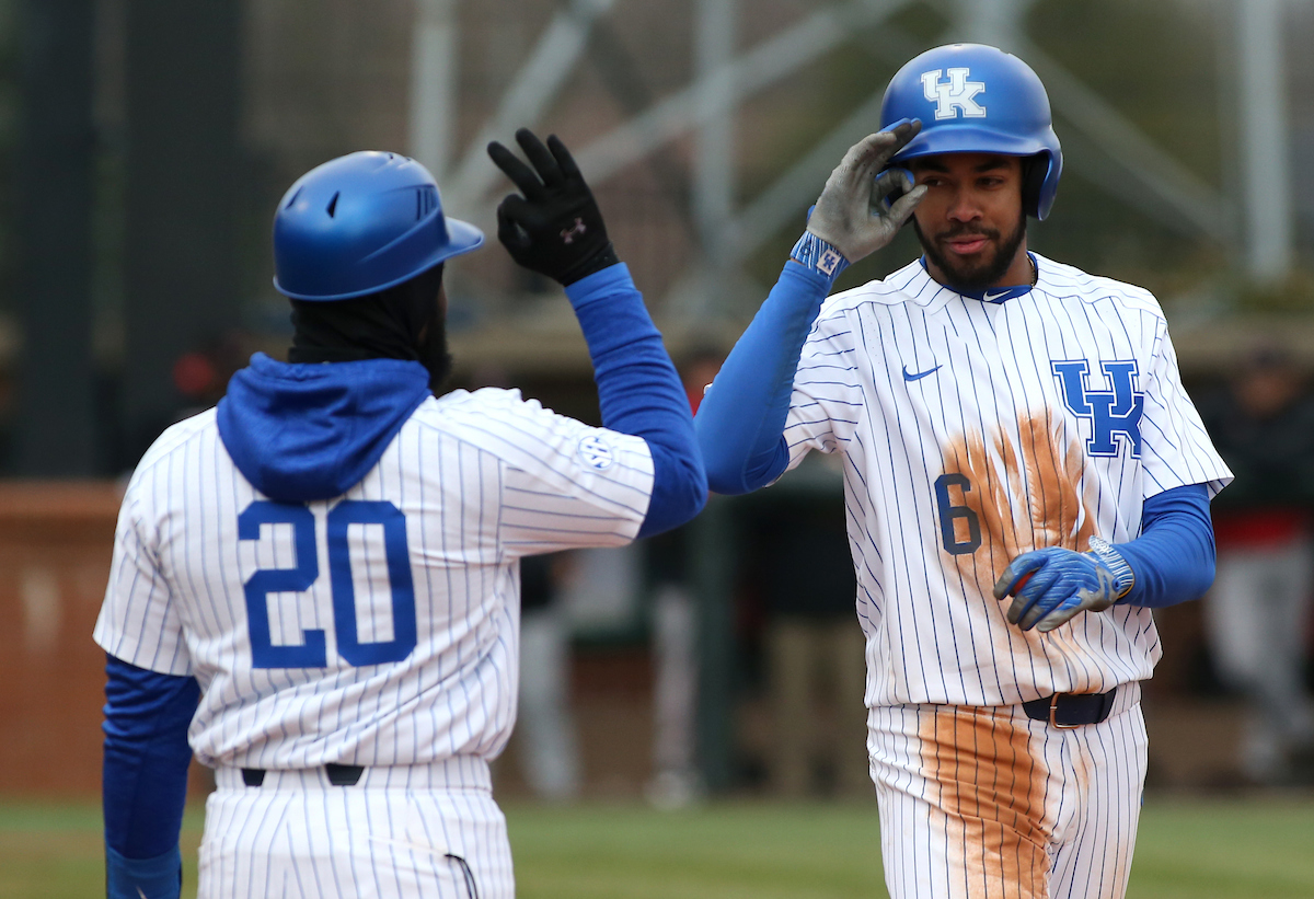 Tristan Pompey

The University of Kentucky baseball team beat Texas Tech 11-6 on Saturday, March 10, 2018, in Lexington?s Cliff Hagan Stadium.

Barry Westerman | UK Athletics