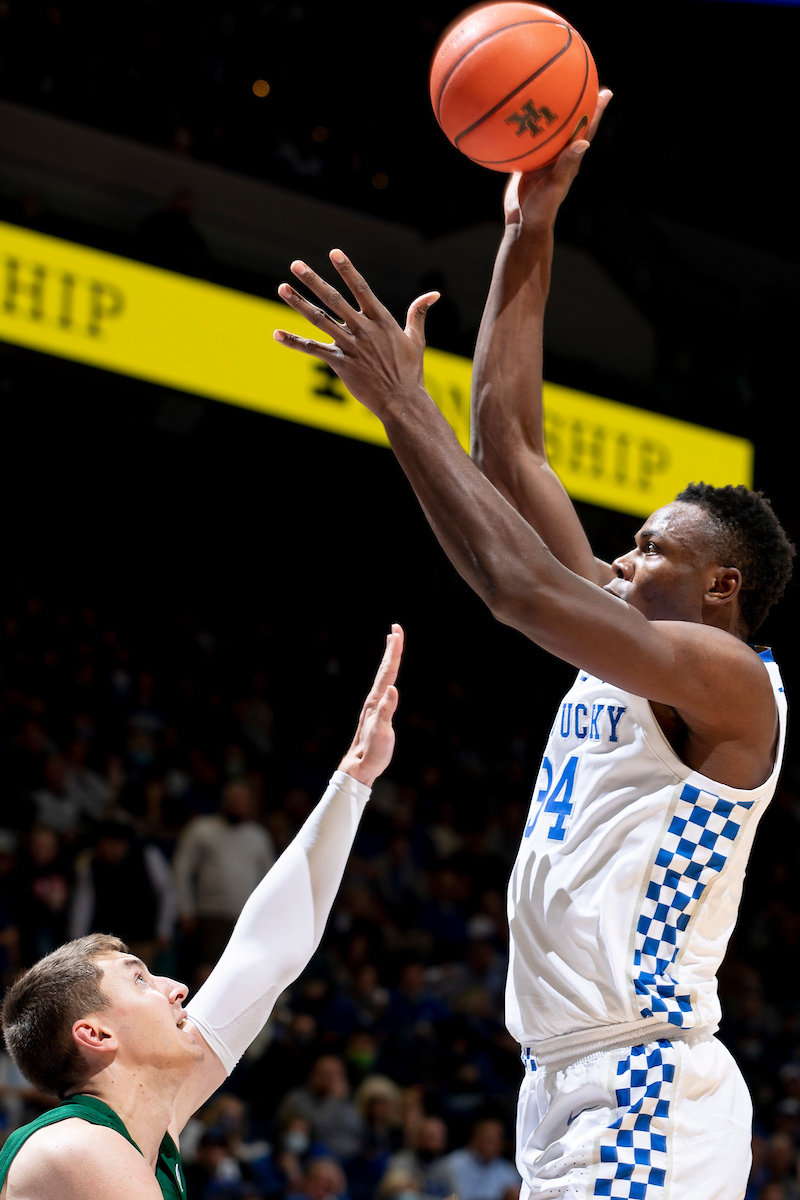 Oscar Tshiebwe.

Kentucky beat Ohio University 77-59.

Photos by Chet White | UK Athletics