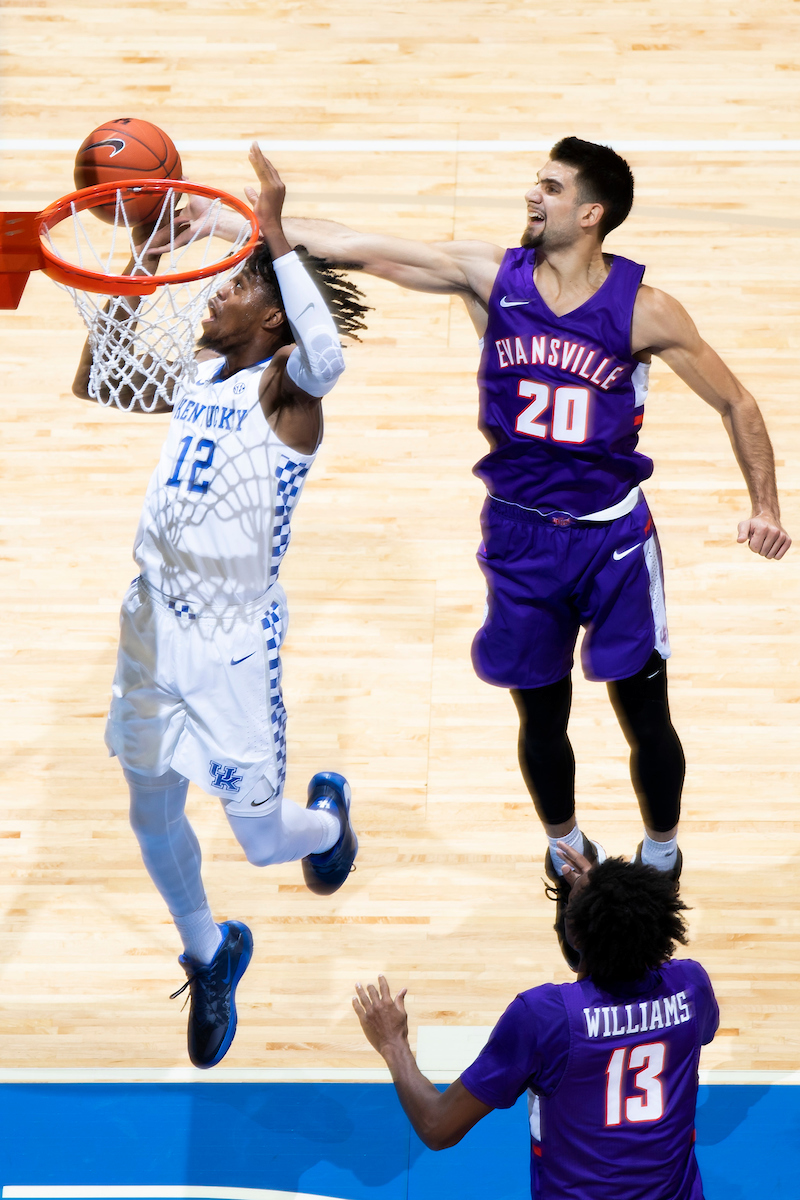 Keion Brooks Jr.

UK falls to Evansville 67-64.

Photo by Chet White | UK Athletics