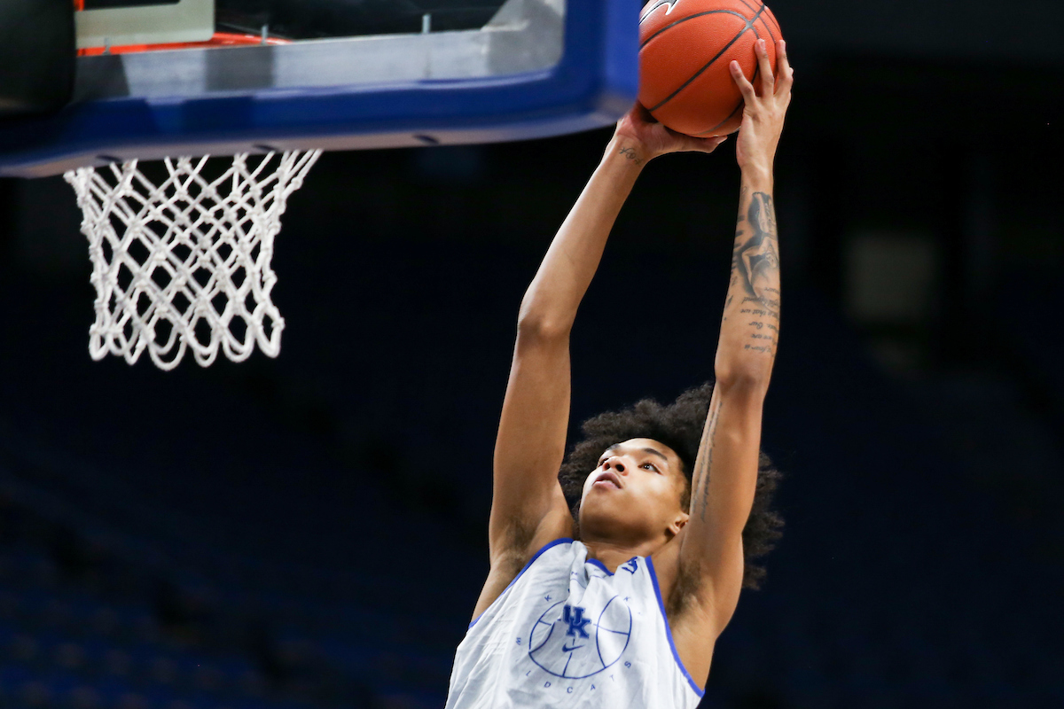 Brandon Boston Jr.

Men’s basketball scrimmage at Rupp Arena.

Photo by Hannah Phillips | UK Athletics