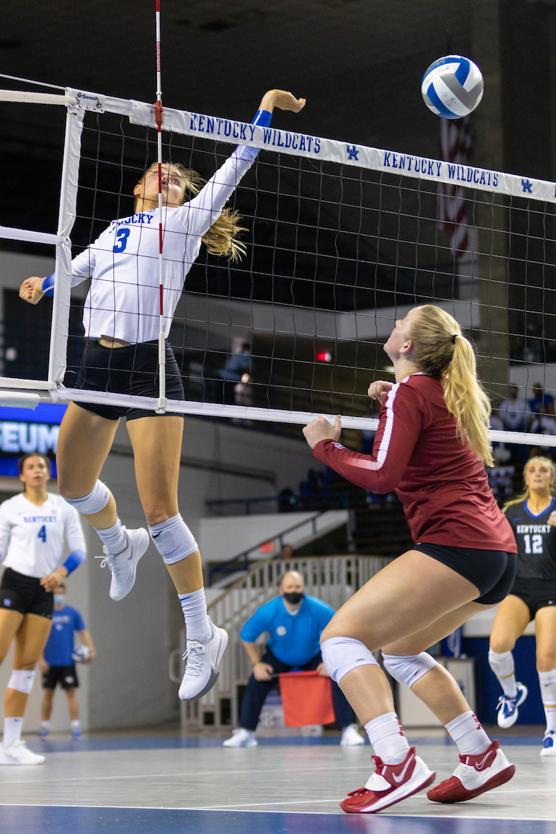 Madison Lilley.

Kentucky sweeps Alabama 3 - 0 and wins SEC Championship

Photo by Grant Lee | UK Athletics