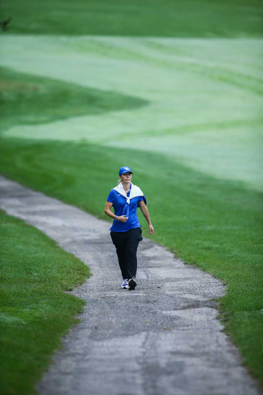 Golda Borst.

Kentucky women's golf practice at the University Club of Kentucky.

Photo by Grant Lee | UK Athletics