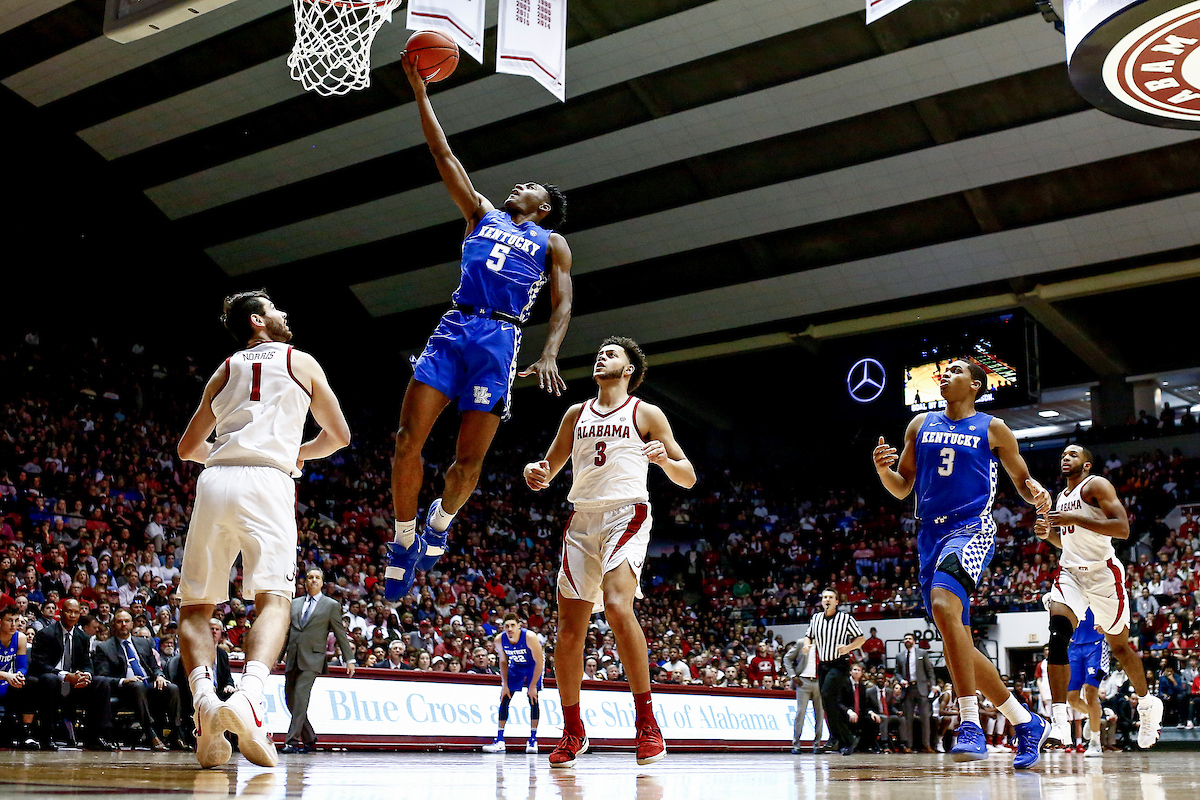 Immanuel Quickley.

Kentucky falls to Alabama 77-75 on Saturday, January 5, 2019, at Coleman Coliseum in Tuscaloosa, AL.

Photo by Chet White | UK Athletics