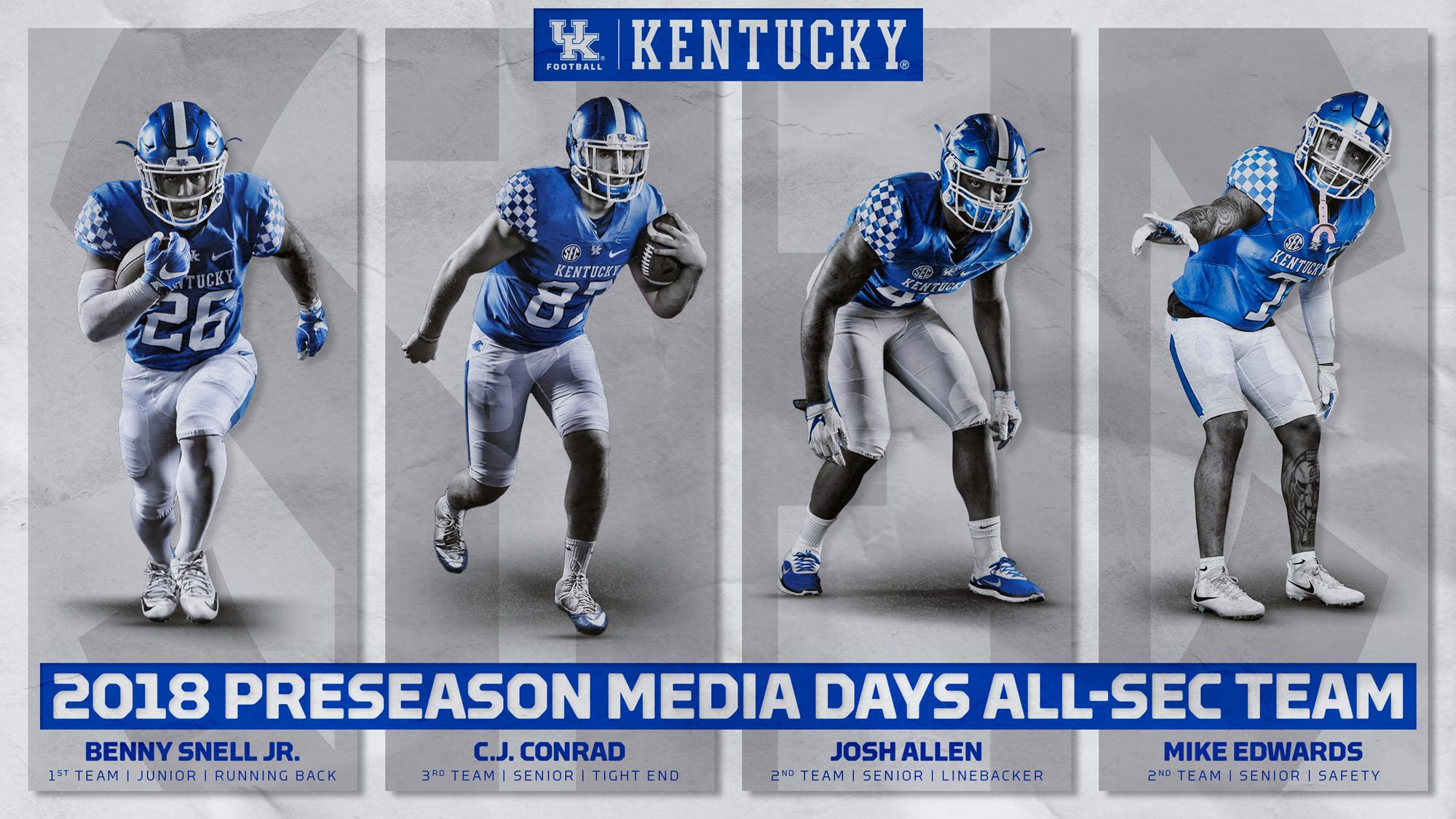 Four Wildcats Earn Preseason Media Days All-SEC Honors