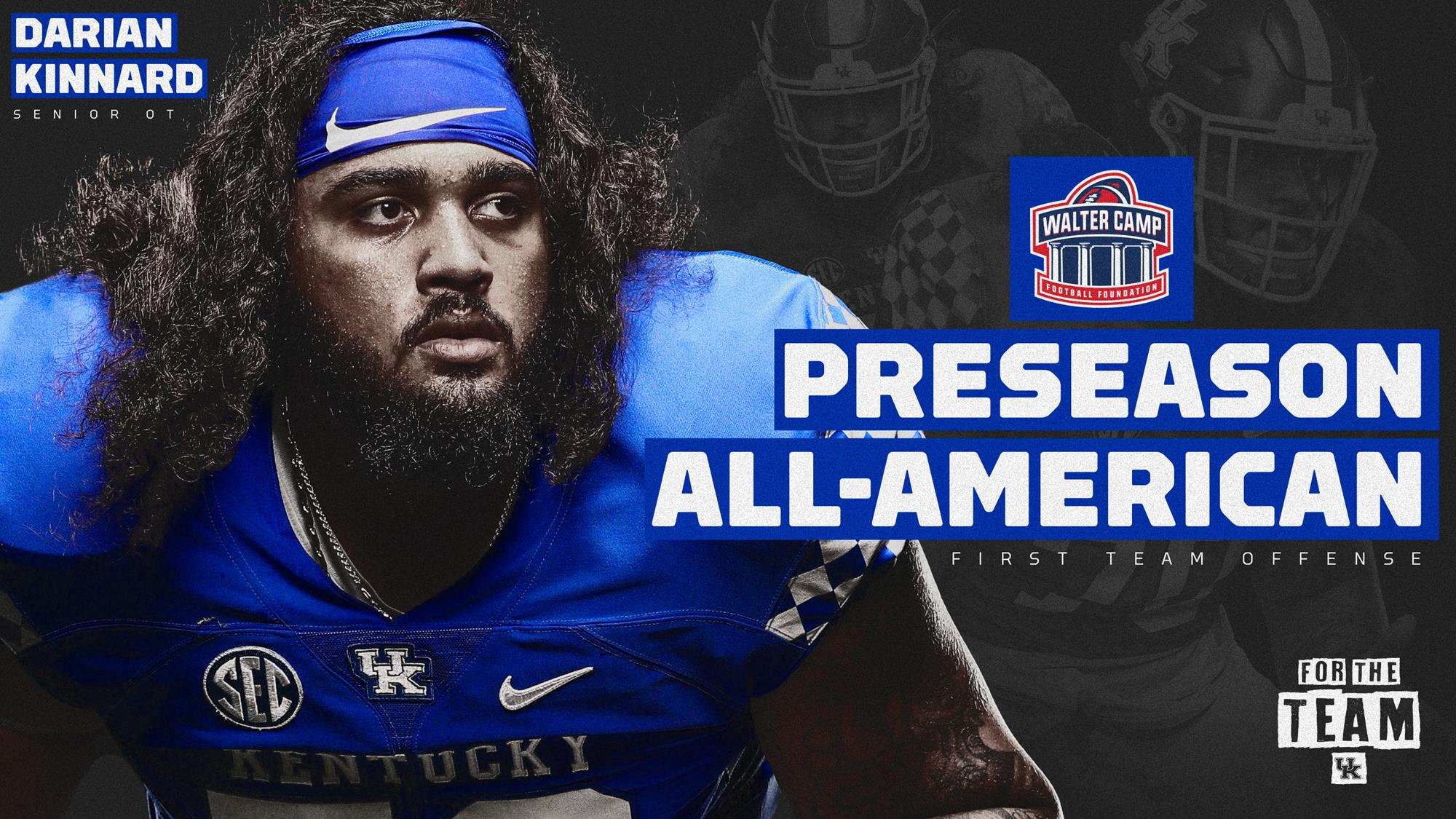 Kinnard Named Walter Camp Preseason First-Team All-American