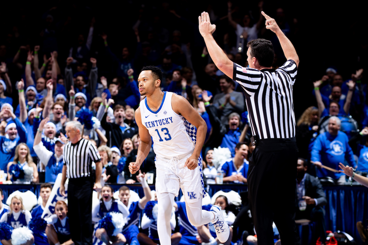 JEMARL BAKER.

Kentucky beat Utah 88-61 on Saturday, December 15, 2018, in Lexington's Rupp Arena.


Photo by Elliott Hess | UK Athletics