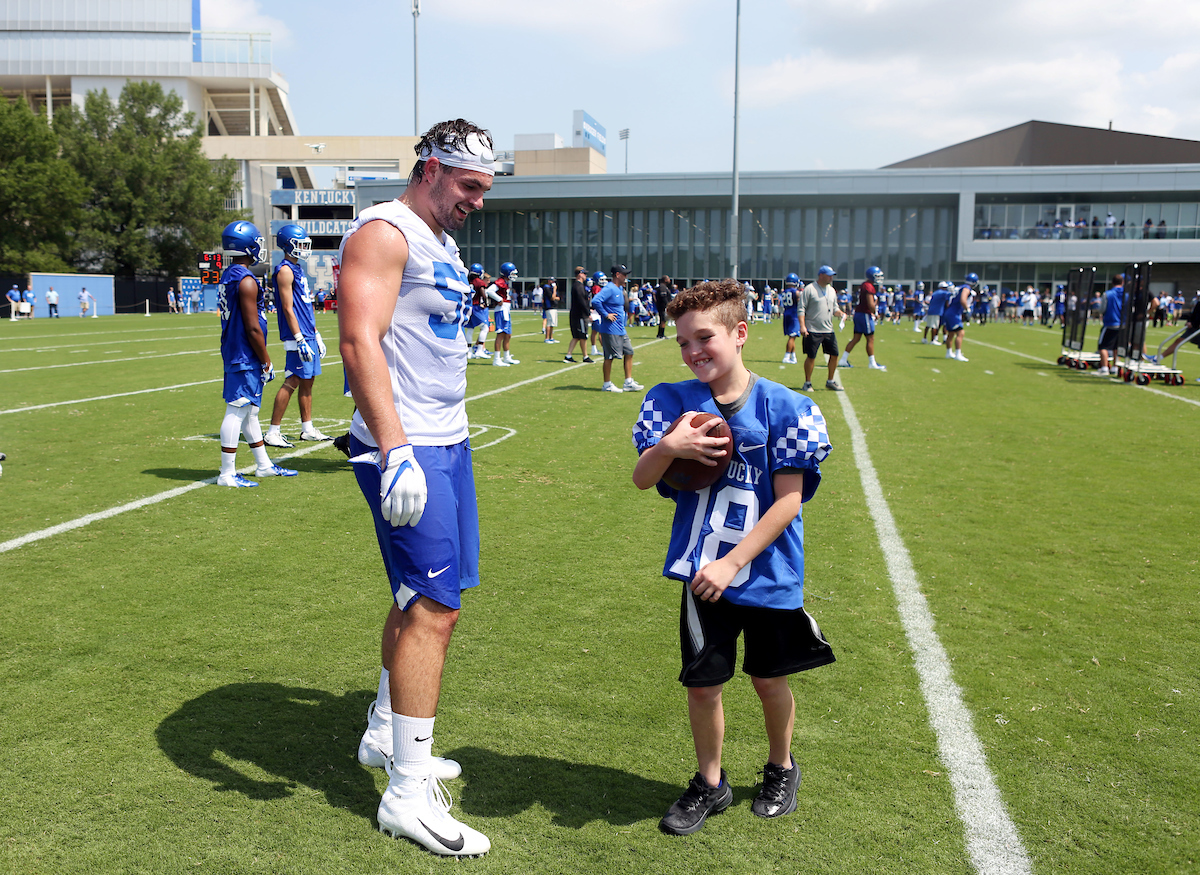 Kash Daniel, Luke Klausig

The Football Team Fan Day on Saturday, August 4,  2018. 

Photo by Britney Howard | UK Athletics