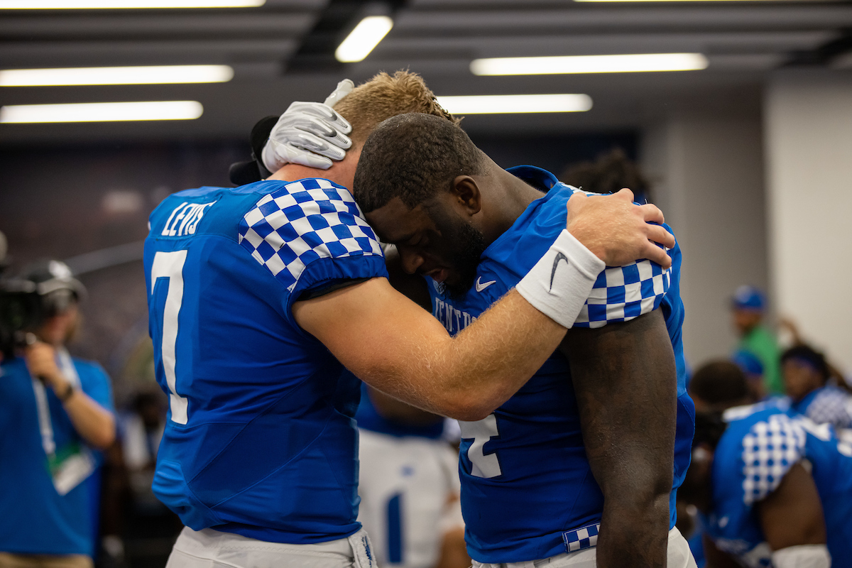 Will Levis & Josh Paschal

UK beats UTC, 28-23.

Photo by Jacob Noger | UK Athletics