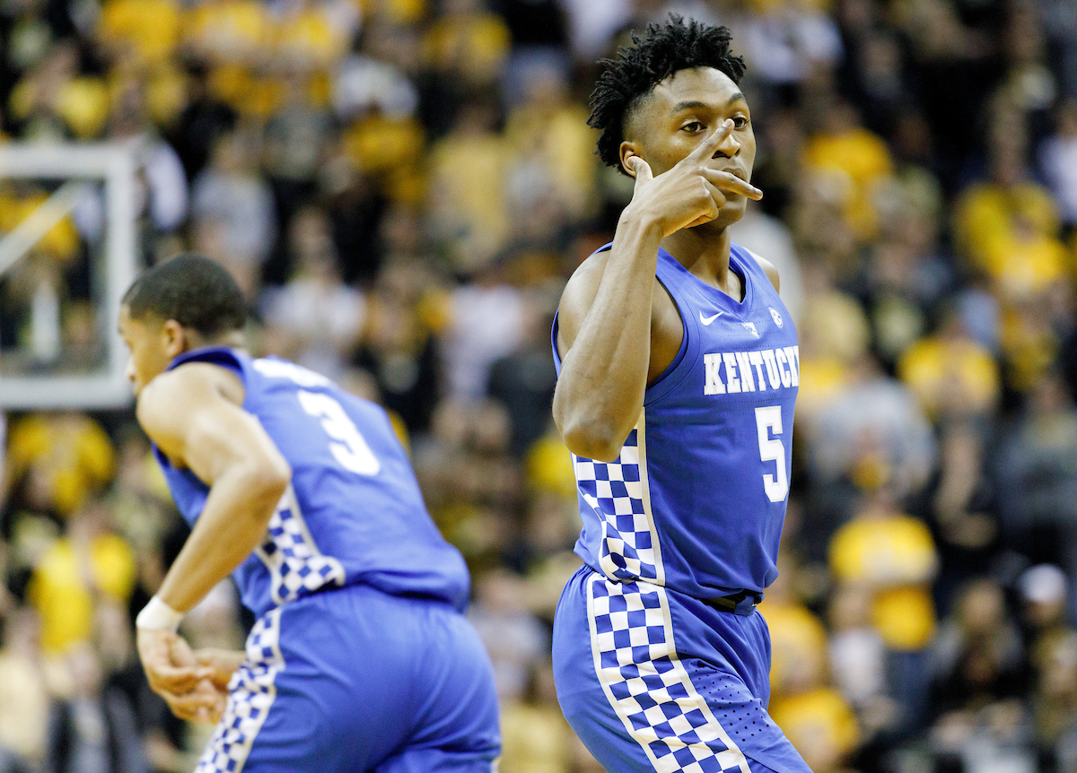 Immanuel Quickley.


Kentucky beats Missouri, 66-58.

Photo by Elliott Hess | UK Athletics