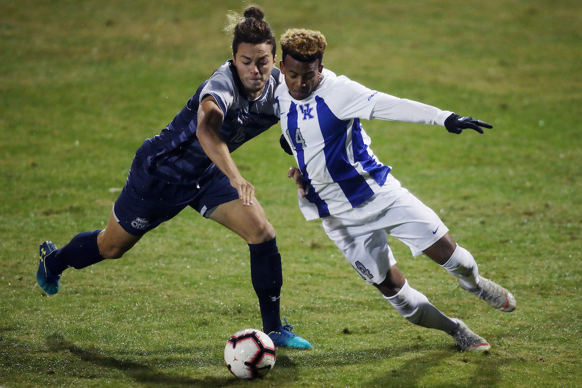 Daniel Evans.

UK men's soccer defeats ODU to win Conference USA on Friday, November 2nd, 2018 at The Bell in Lexington, Ky.

Photo by Quinn Foster