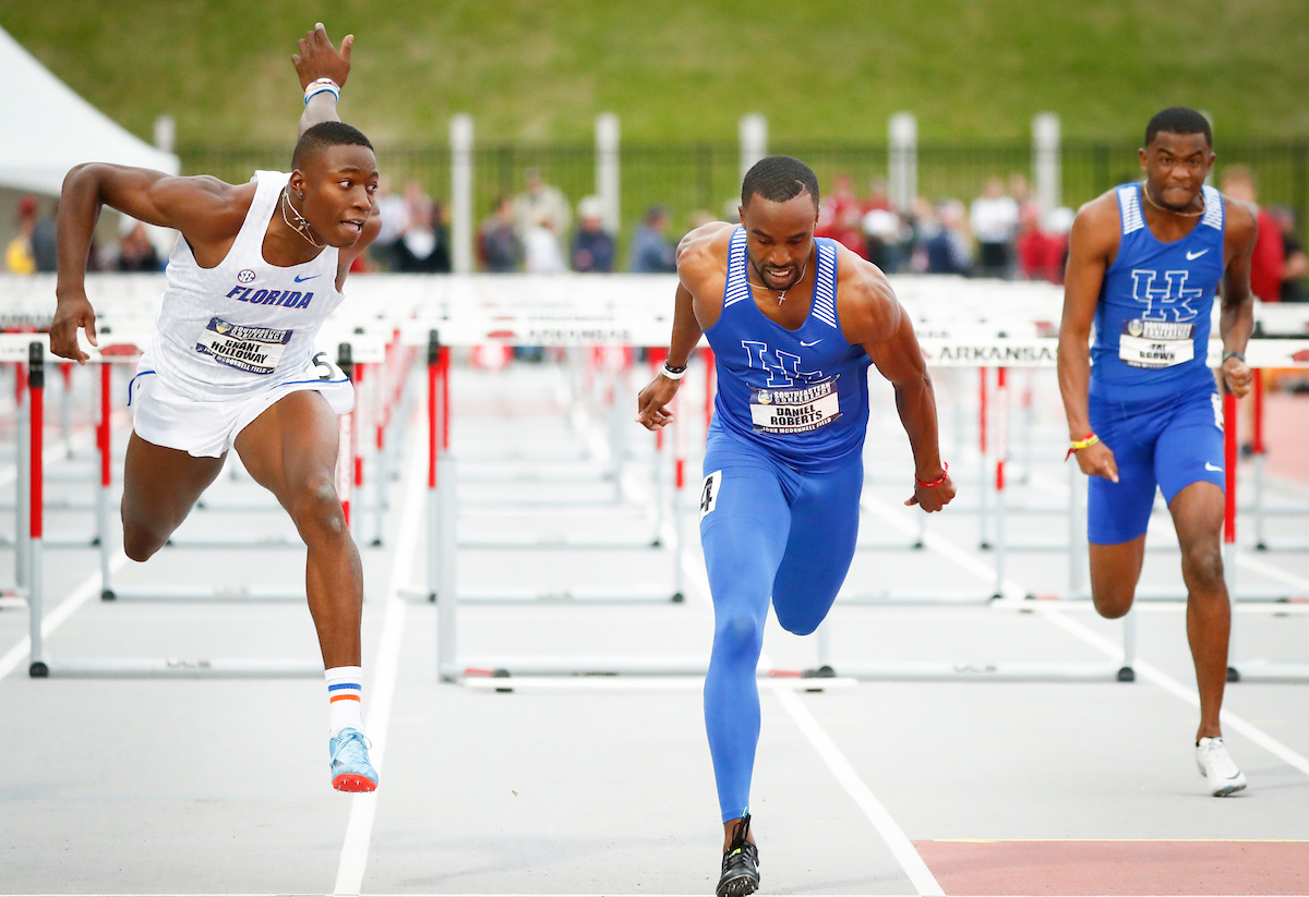 Daniel Roberts. Tai Brown.

Day three of the 2019 SEC Outdoor Track and Field Championships.