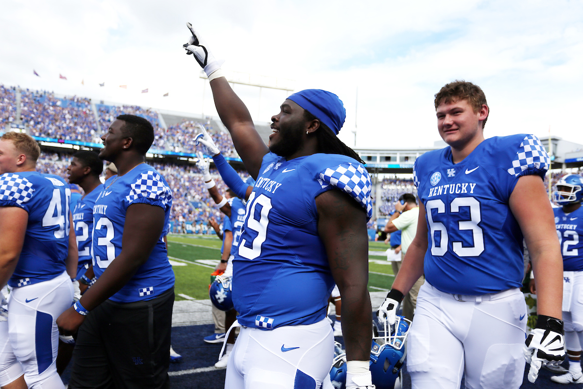 Adrian Middleton

Kentucky Football beats Central Michigan 35-20.

Photo by Britney Howard | UK Athletics