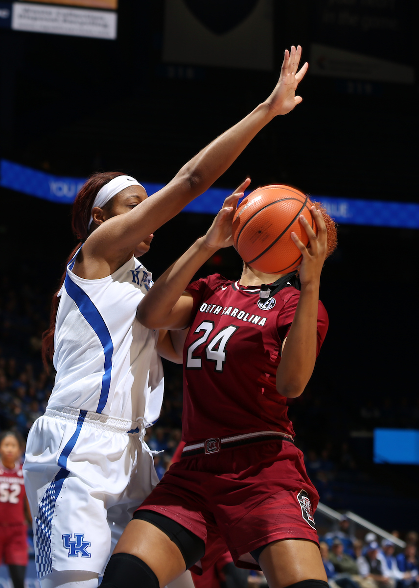 Dorie Harrison

The University of Kentucky women's basketball team falls to South Carolina on Sunday, January 21, 2018 at Rupp Arena. 

Photo by Britney Howard | UK Athletics