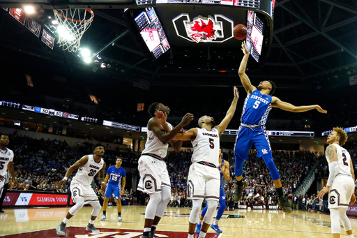 Kevin Knox.

The University of Kentucky men?s basketball falls to South Carolina 76-68 on Wednesday, 
January 16th, 2018, at Colonial Life Arena in Columbia, SC.

Photo by Quinn Foster I UK Athletics