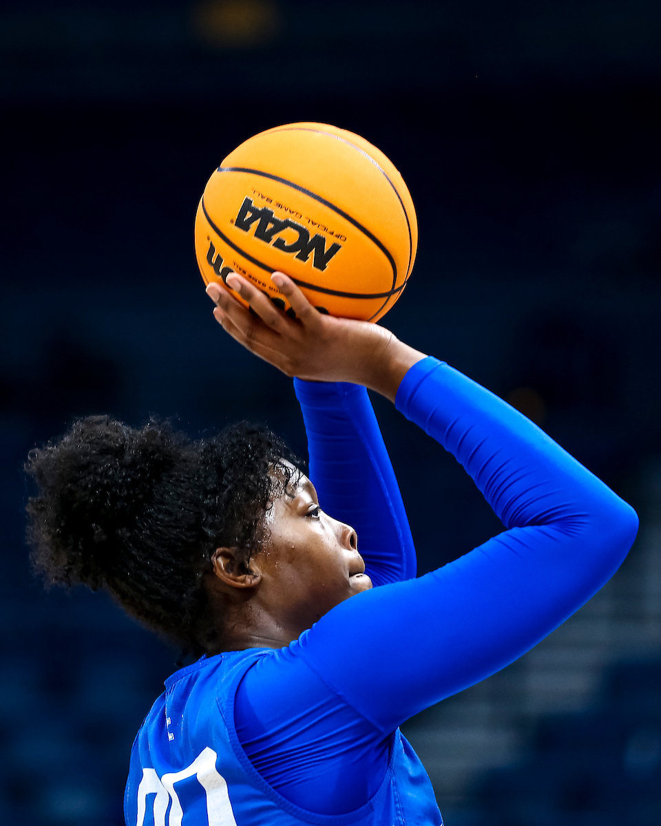 Olivia Owens.

Kentucky shootaround day one for the SEC Tournament.

Photo by Eddie Justice | UK Athletics
