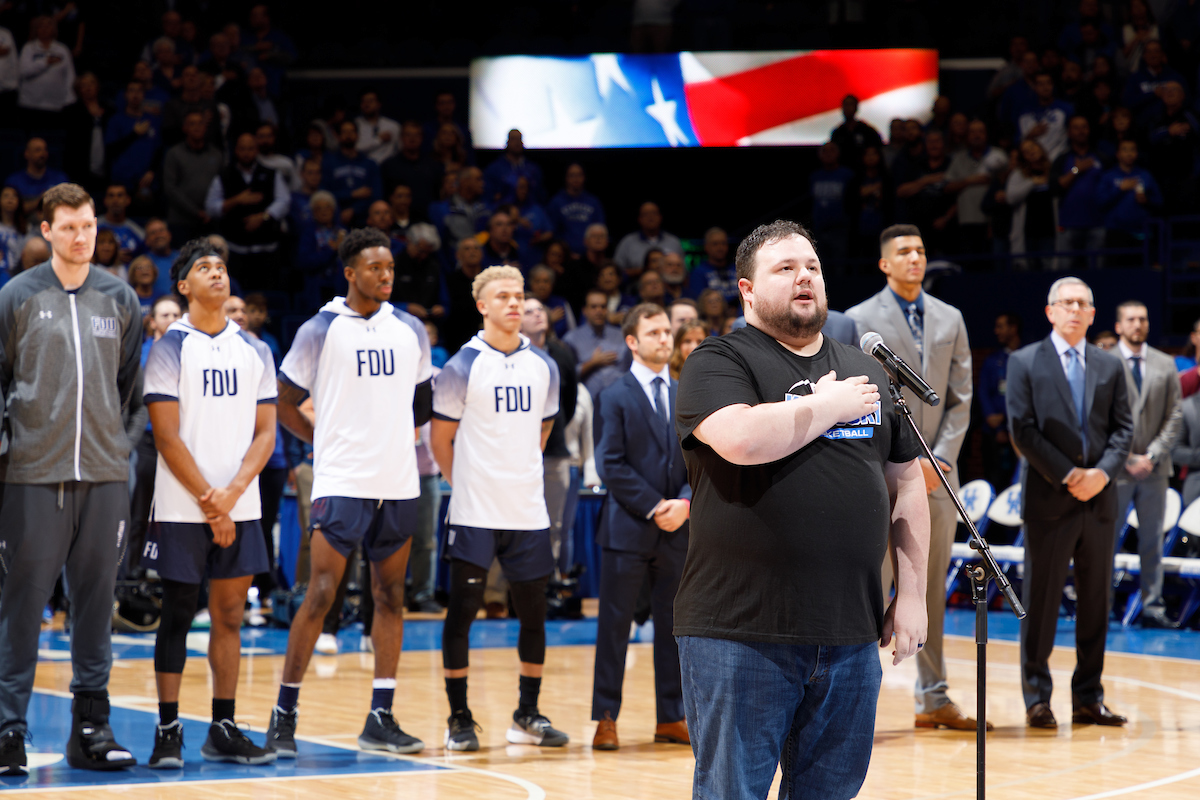 National Anthem.

Kentucky beat Fairleigh Dickinson 83-52.


Photo by Elliott Hess | UK Athletics