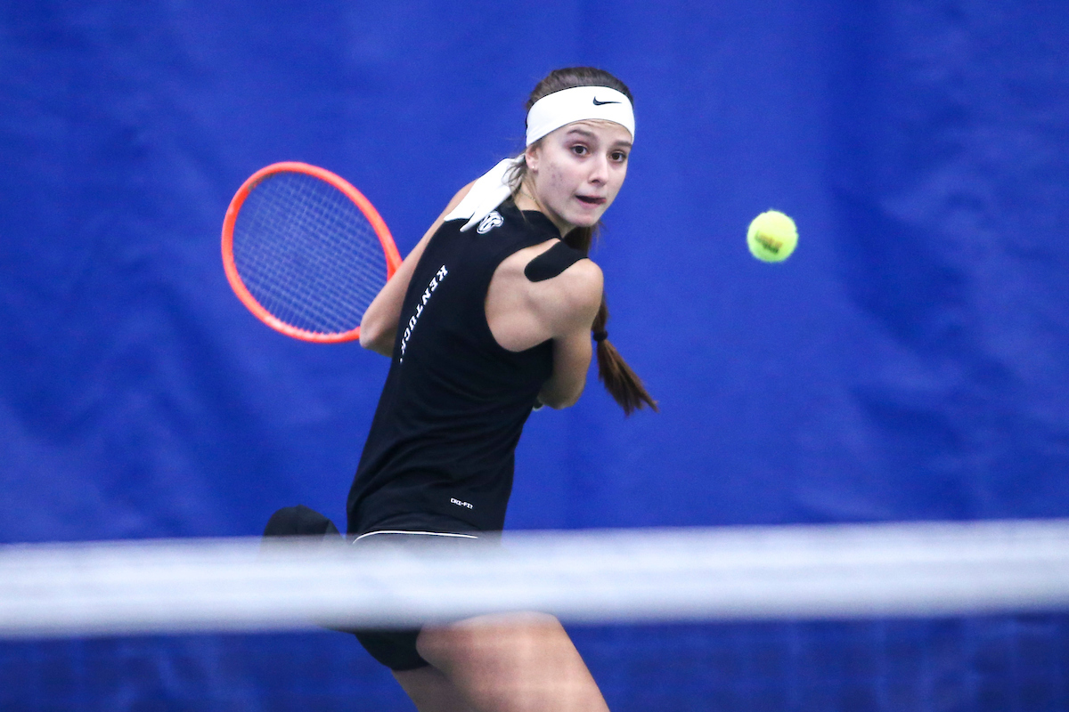 Lidia Gonzalez.

Kentucky beats West Virginia 4-3.

Photo by Grace Bradley | UK Athletics