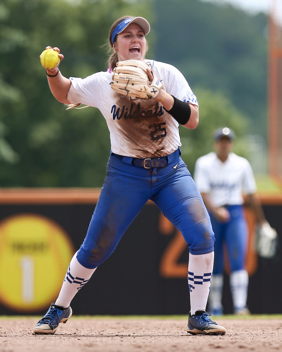 Emmy Blane. 

Kentucky falls to Virginia Tech 2-9.

Photo by Grace Bradley | UK Athletics