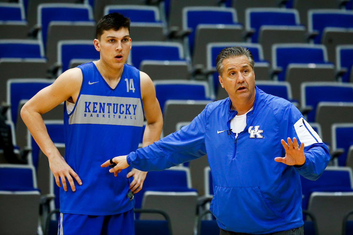 Tyler Herro. John Calipari.

Practice and pressers. 

Photo by Chet White | UK Athletics