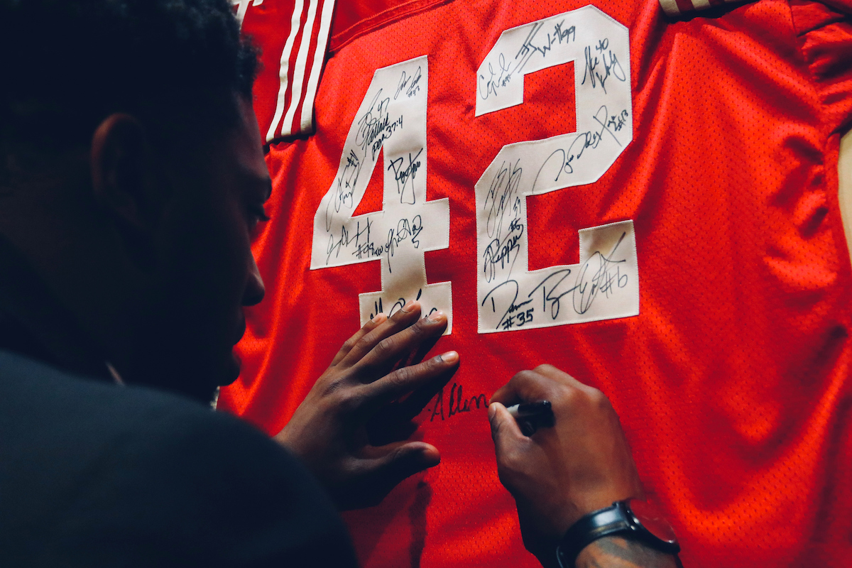 Senior LB, Josh Allen is the winner of the 2018 Lott IMPACT Trophy, which is presented to the college football defensive IMPACT player of the year.

Photos by Noah J. Richter | UK Athletics