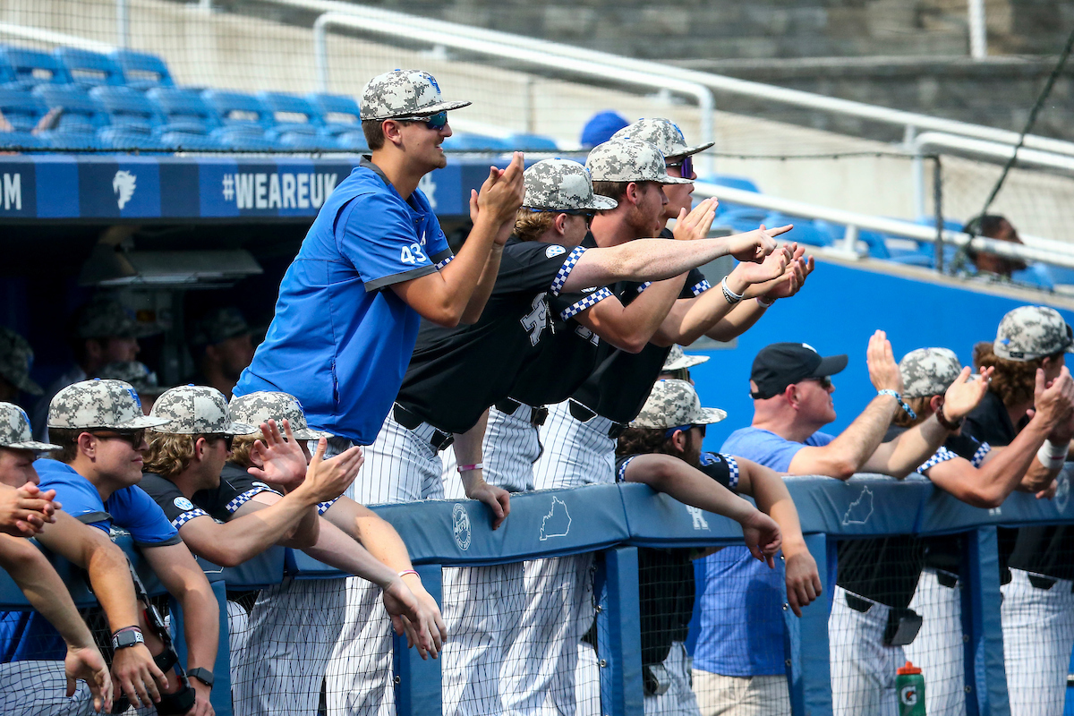 Jackson Nove. Nolan McCarthy. Seth Logue.

Kentucky beats Auburn 6-3.

Photo by Sarah Caputi | UK Athletics