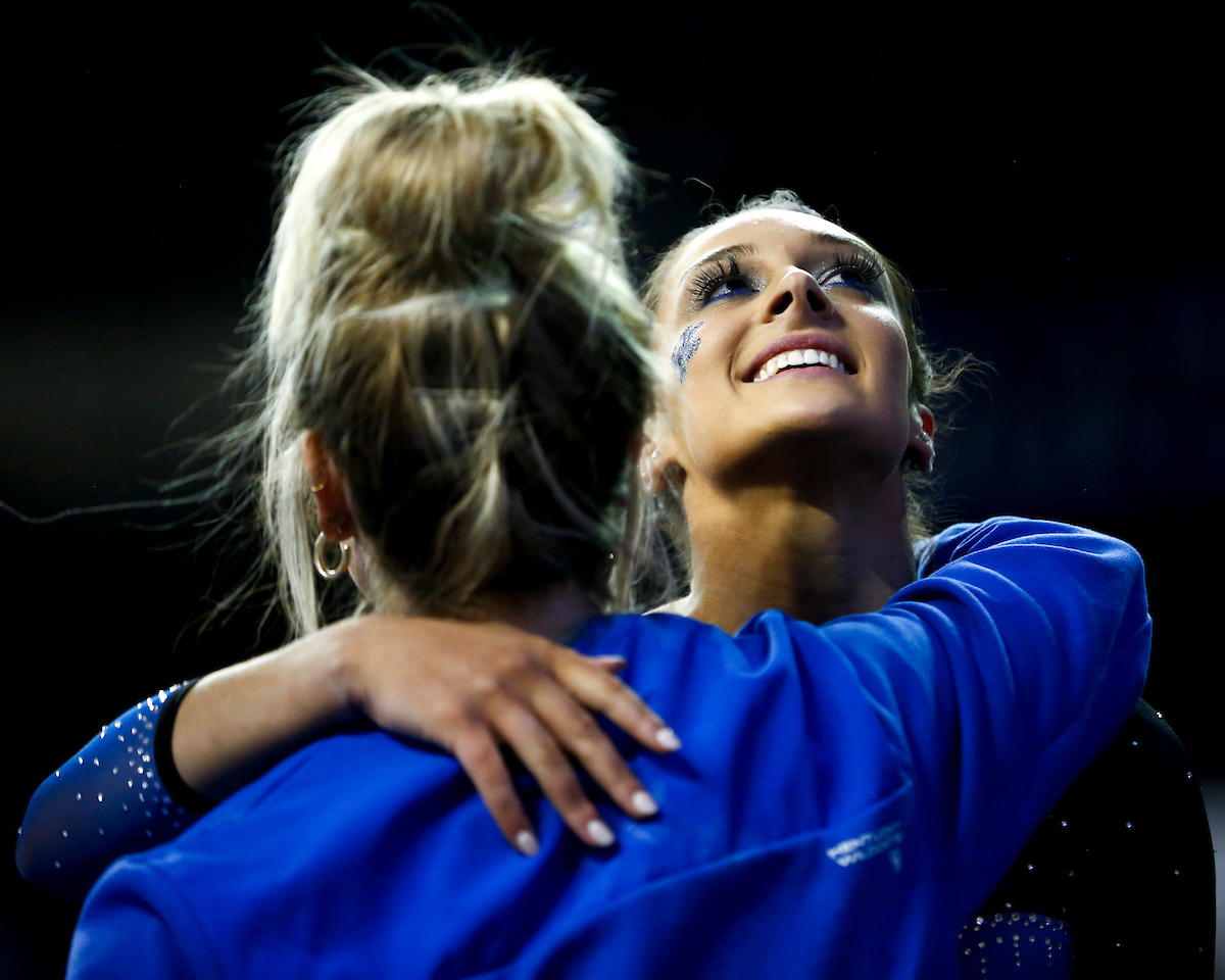 Isabella Magnelli.

Kentucky wins Quad Meet with a score of 197.450.

Photo by Grace Bradley | UK Athletics
