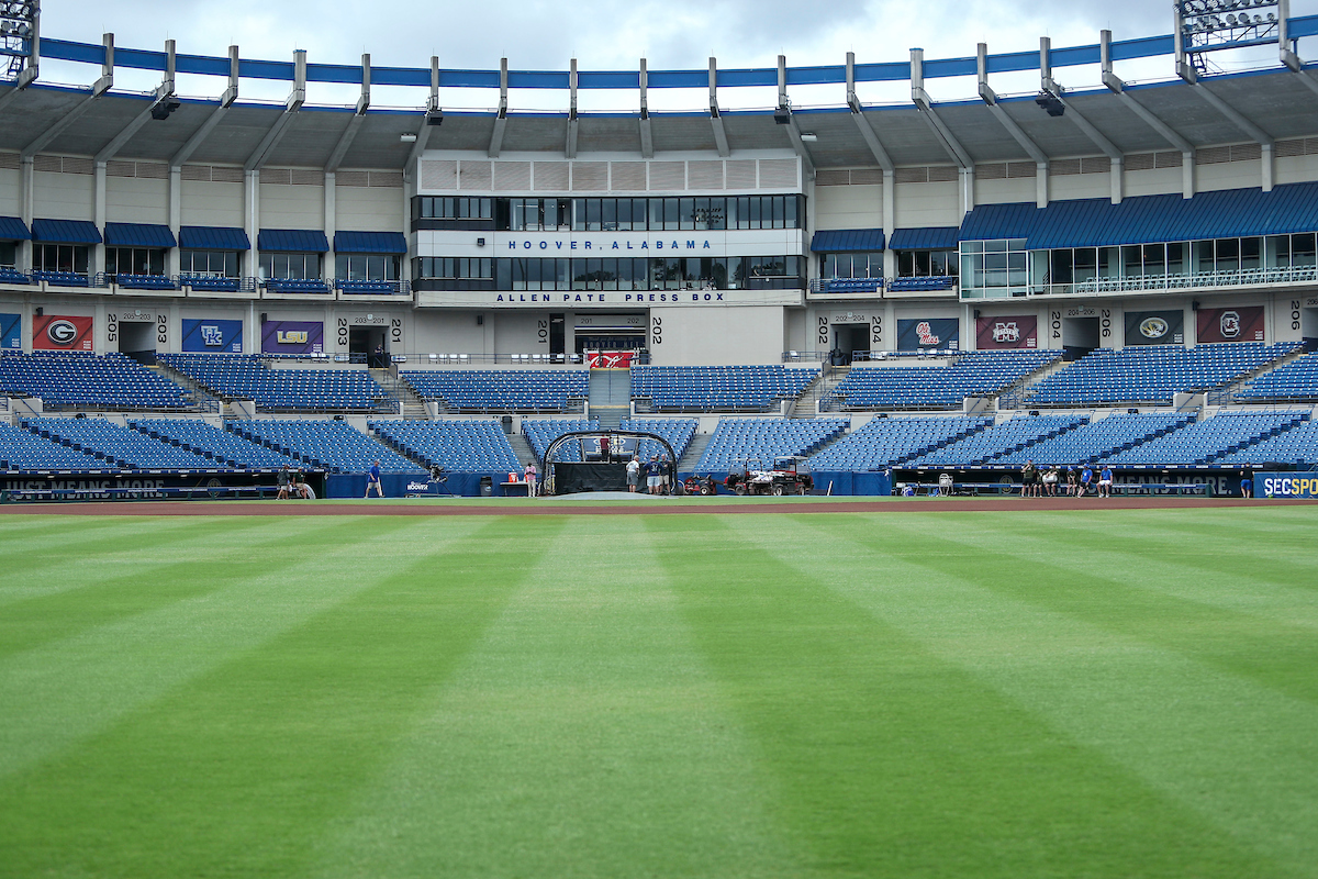 Hoover Metropolitan Complex.Kentucky Baseball Practice at the 2022 SEC Tournament.Photo by Sarah Caputi | UK Athletics