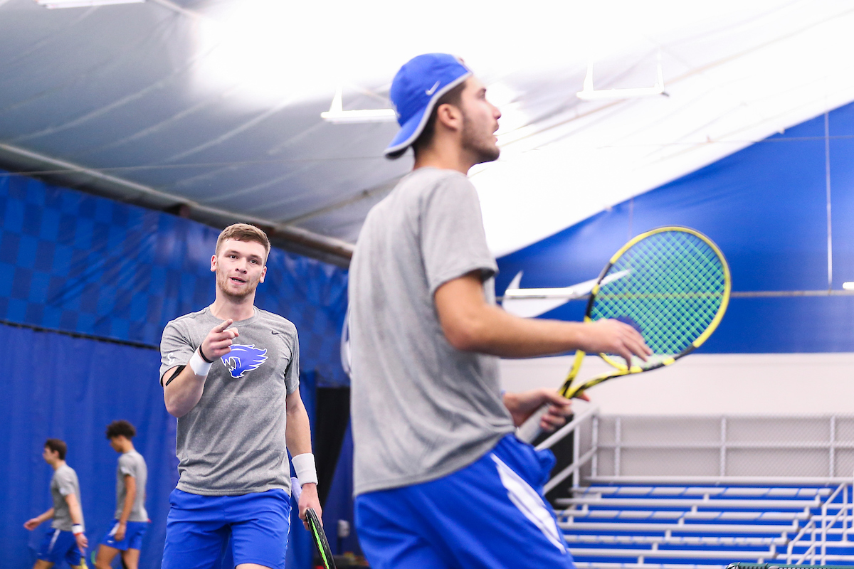 Millen Hurrion & Yasha Zemel.

Kentucky defeats Virginia Tech 5-2.

Photo by Grace Bradley | UK Athletics