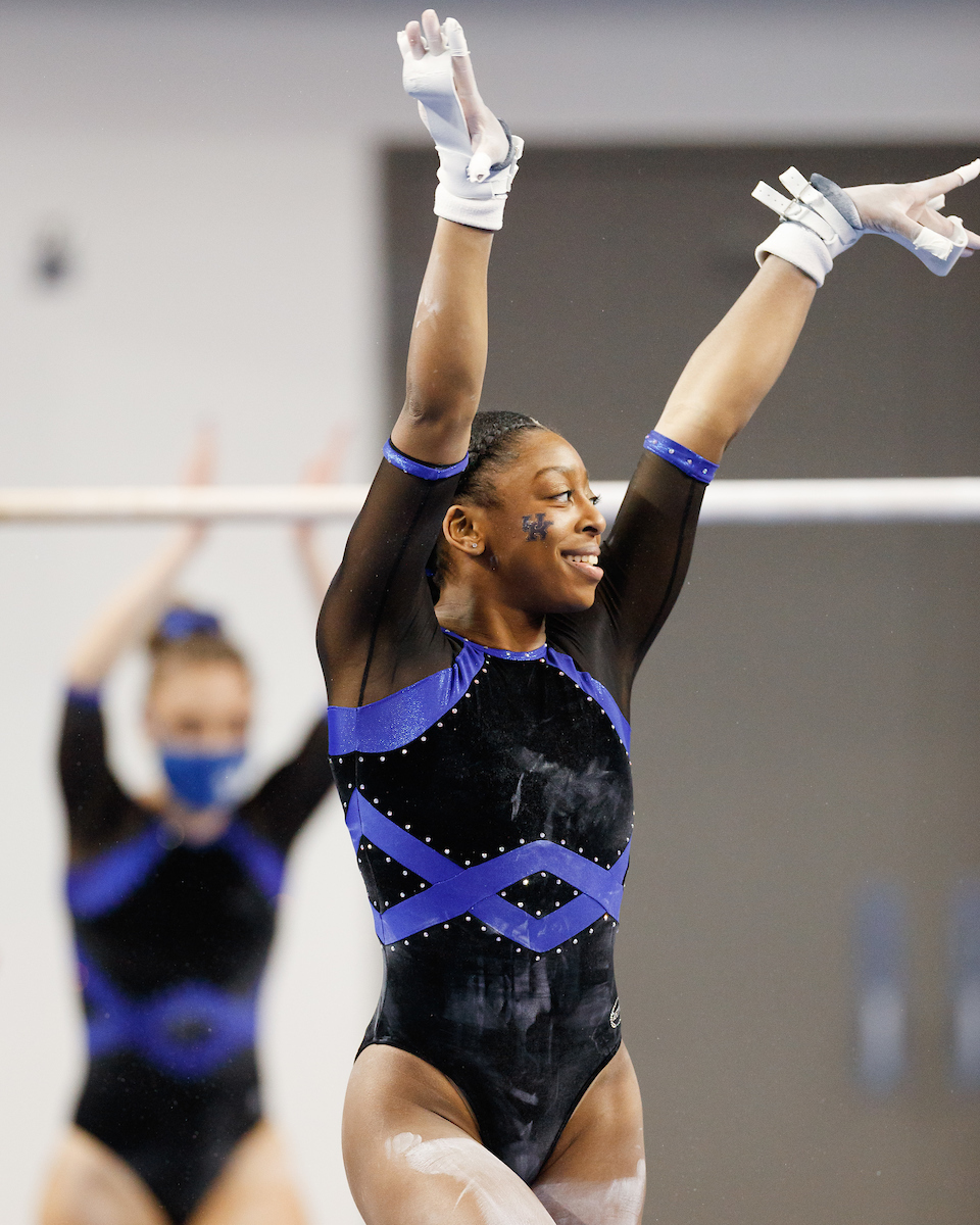 CALLY NIXON.

Kentucky beats Auburn, 196.225 - 194.550.

Photo by Elliott Hess | UK Athletics