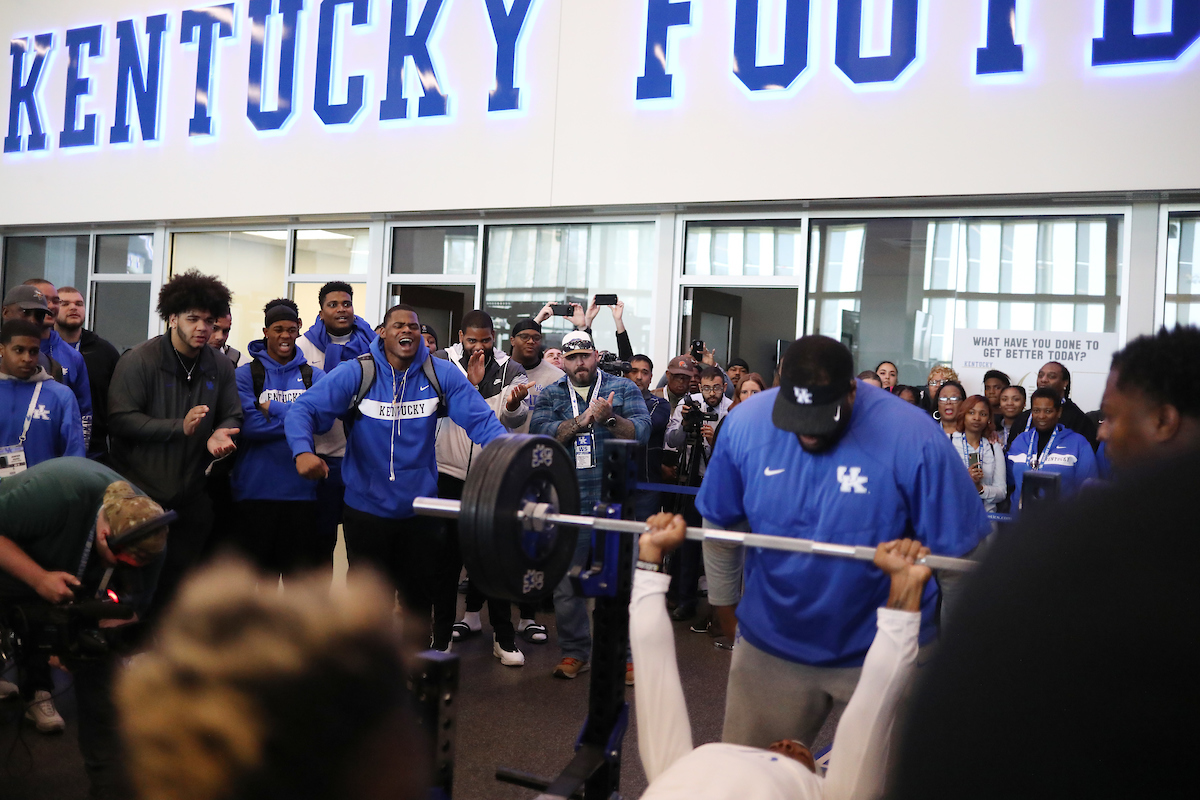 Dorian Baker.

Pro Day for UK Football.

Photo by Quinn Foster | UK Athletics