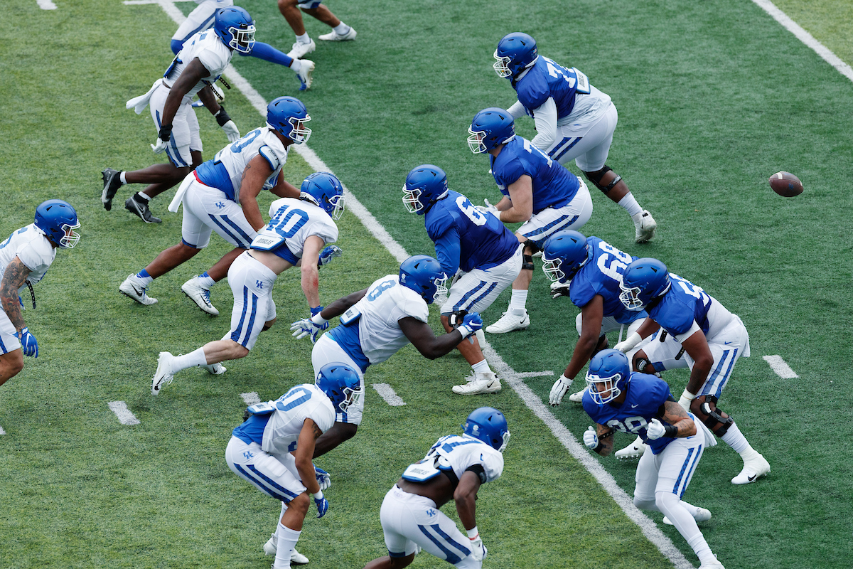 2021 UK Football Spring Practice.

Photo by Elliott Hess | UK Athletics