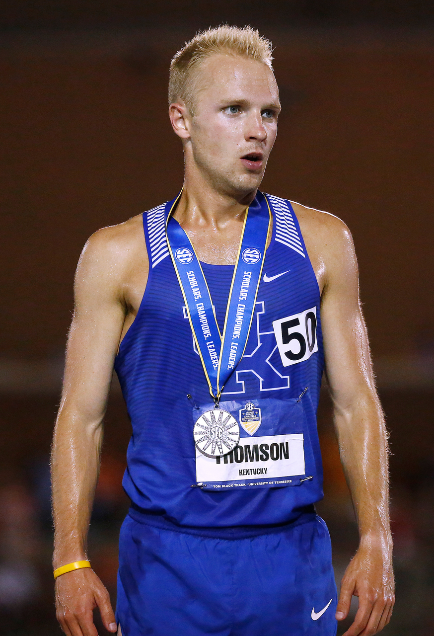 Jacob Thomson.

Day three of the 2018 SEC Outdoor Track and Field Championships on Sunday, May 13, 2018, at Tom Black Track in Knoxville, TN.

Photo by Chet White | UK Athletics