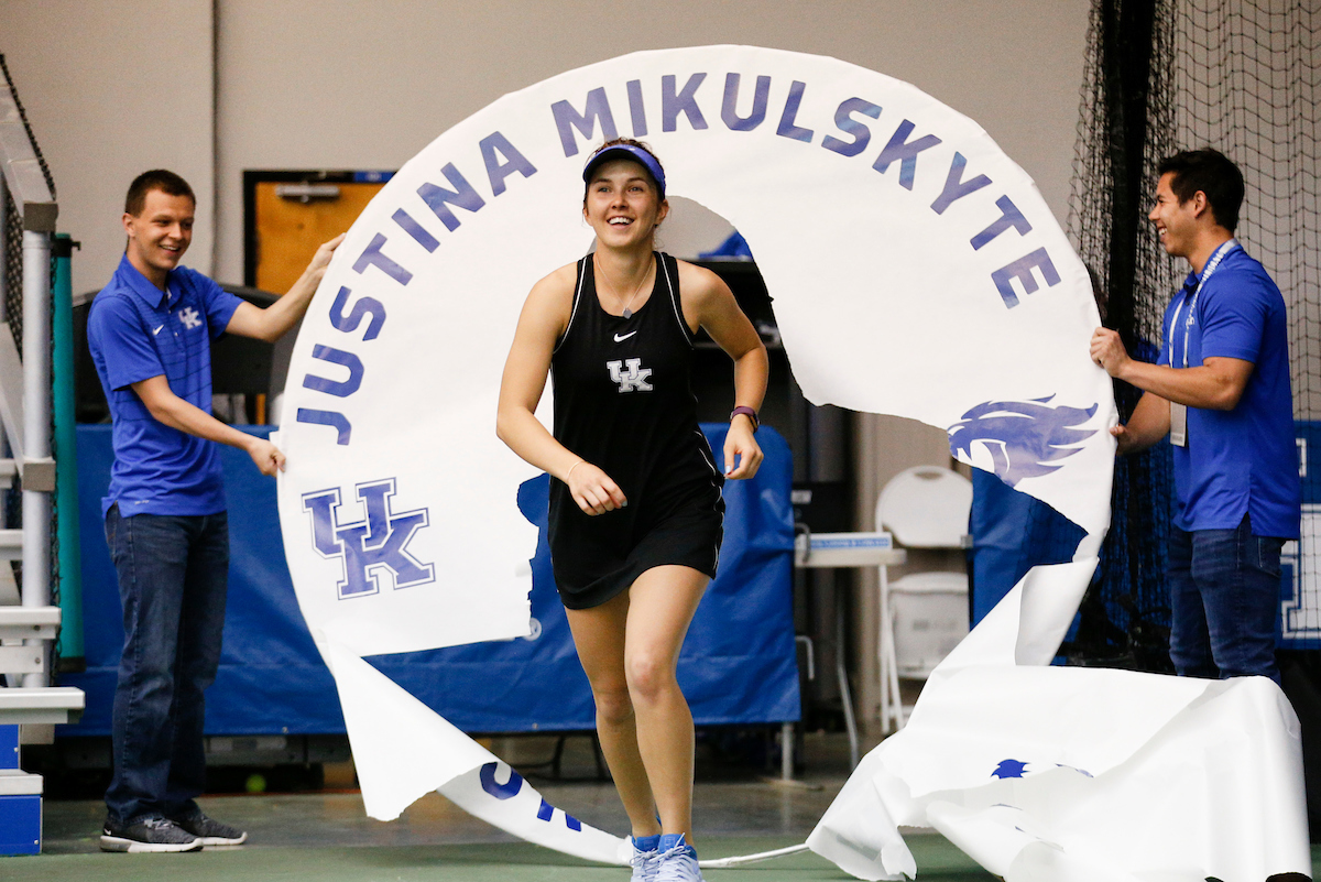 JUSTINA MIKULSKYTE.

Women's Tennis comes out on top of Mississippi State on Senior Day.


Photo by Isaac Janssen | UK Athletics