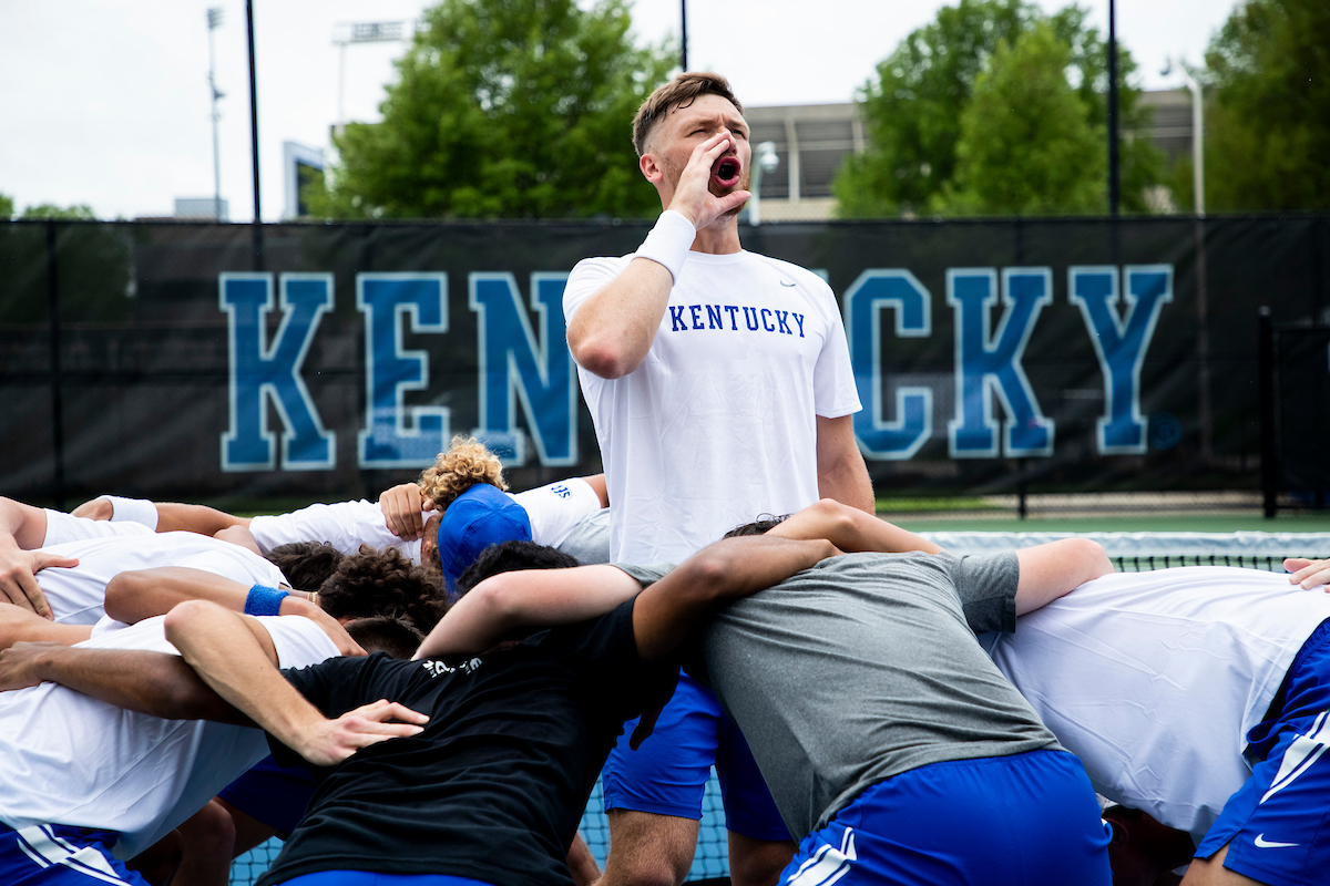 Millen Hurrion.

Kentucky beat DePaul 4-0 in the first round of the 2022 NCAA Men’s Tennis Tournament.

Photo by Elliott Hess | UK Athletics