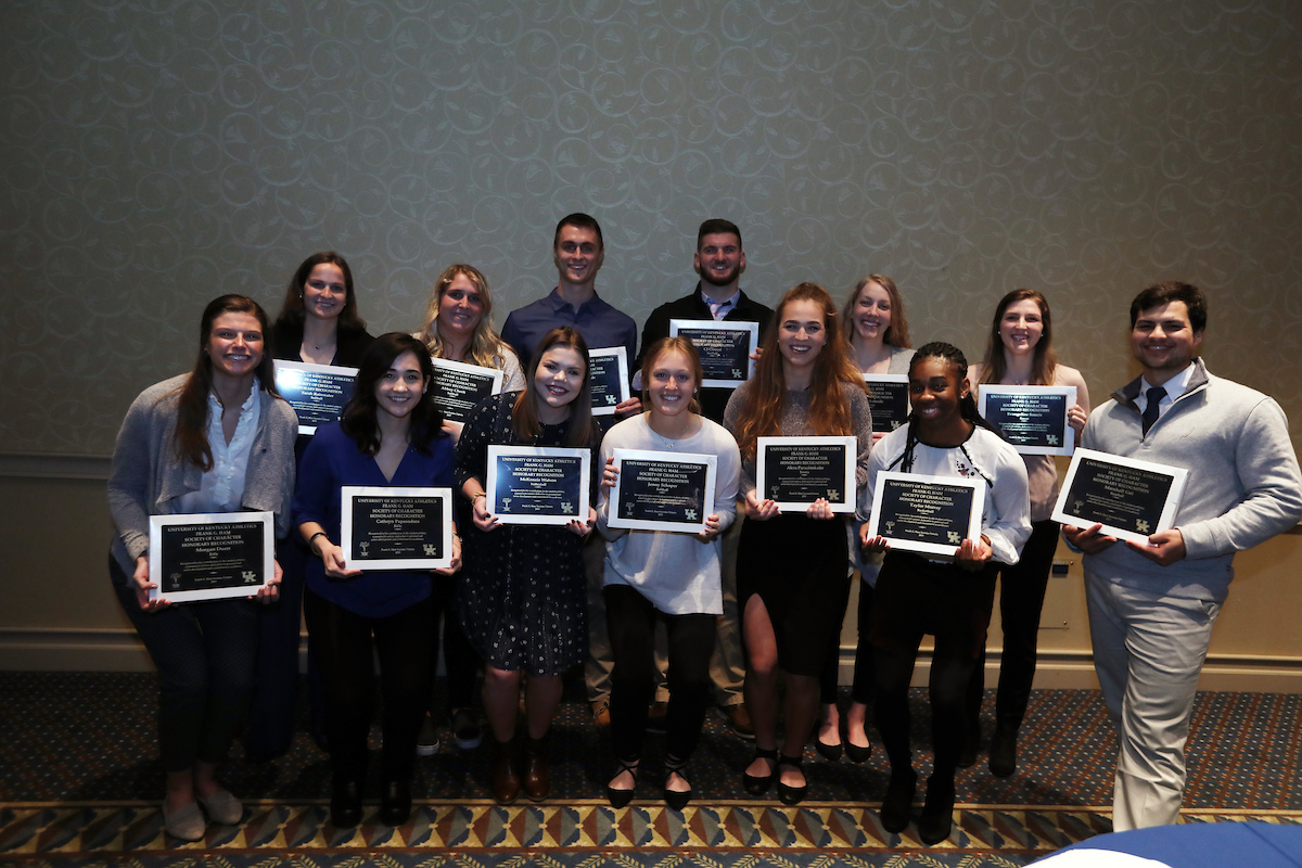 Frank G. Ham Society of Character induction.

Photo by Quinn Foster | UK Athletics