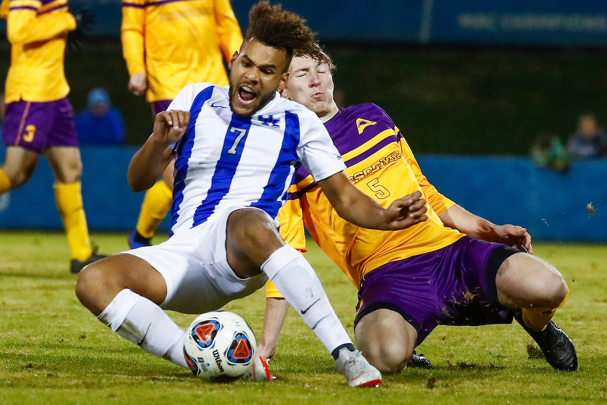 JJ Williams.

Men's soccer beat Lipscomb 2-1.

Photo by Chet White | UK Athletics