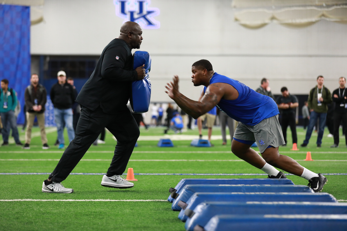 Tymere Dubose.

Pro Day for UK Football.

Photo by Jacob Noger | UK Athletics