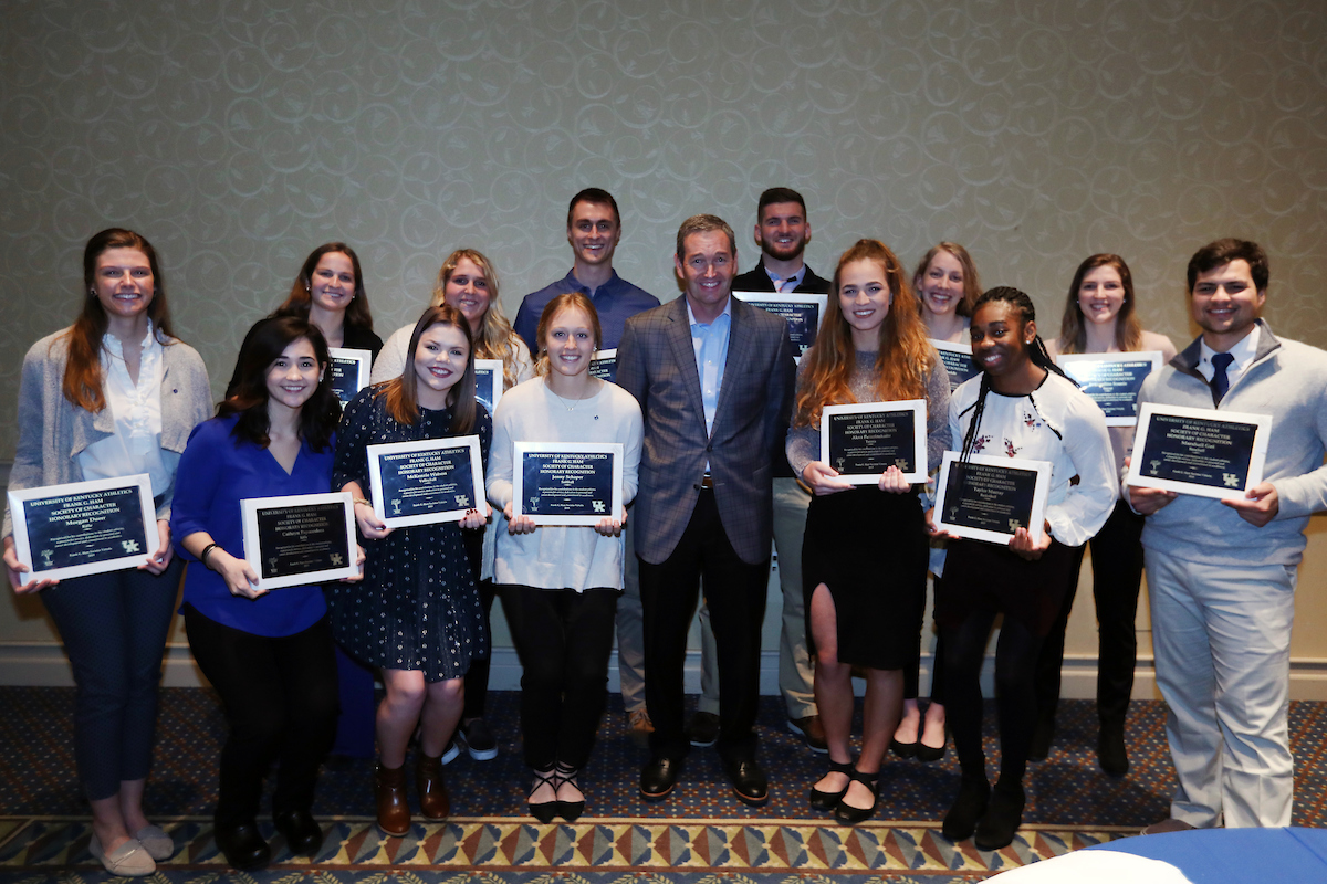 Frank G. Ham Society of Character induction.

Photo by Quinn Foster | UK Athletics