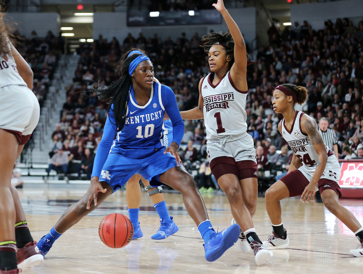 Rhyne Howard
The UK Women's Basketball team falls to Mississippi State. 

Photo by Britney Howard  | UK Athletics