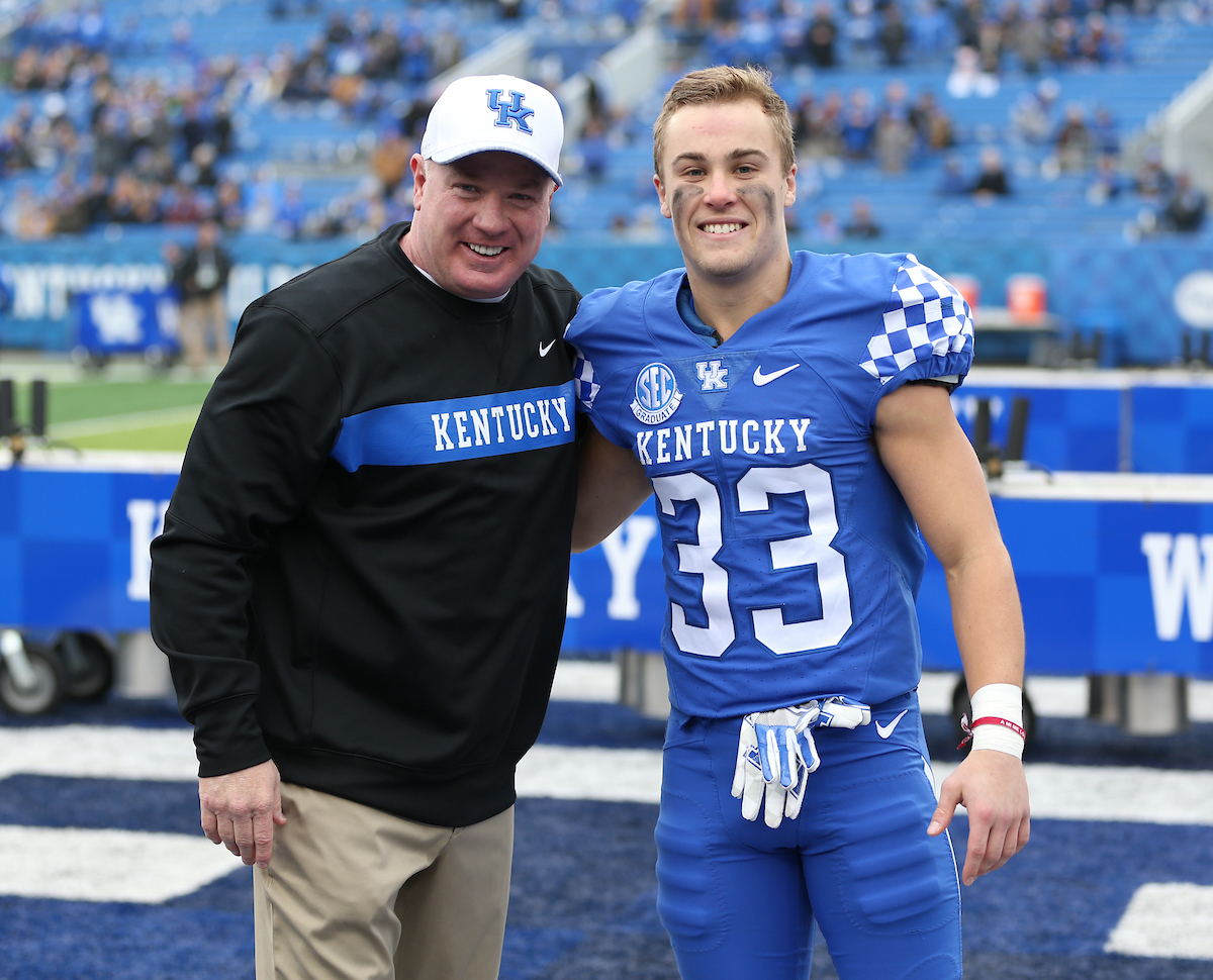 Mark Stoops and David Bouvier

UK Football beats MTSU 34-23-on Senior Day at Kroger Field.


Photo By Barry Westerman | UK Athletics