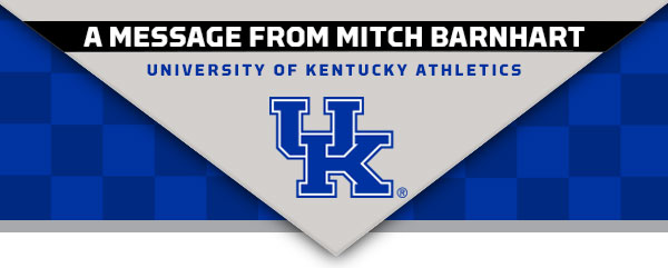 A Message from Mitch Barnhart