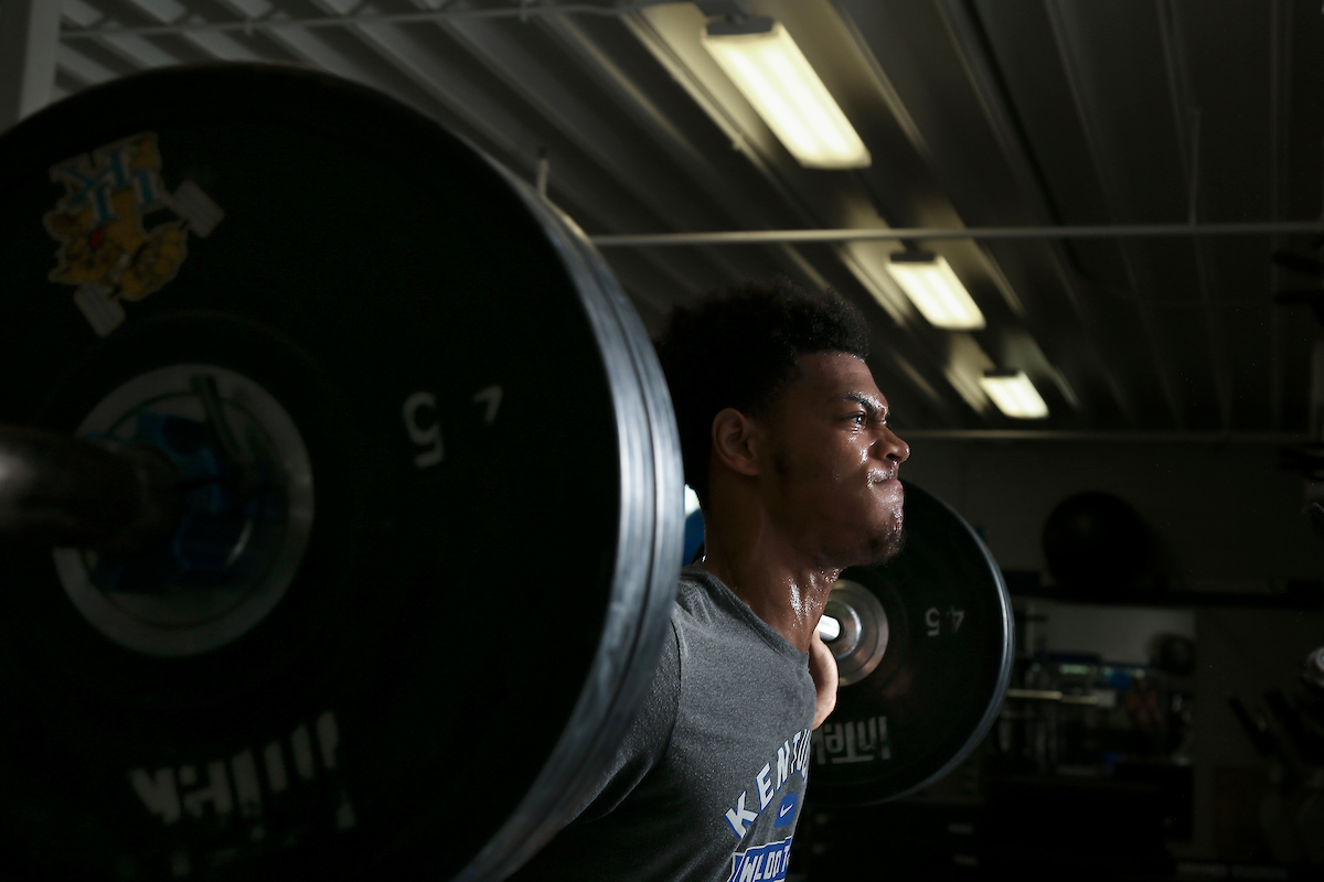 Quade Green.

Big Blue Caravan. Somerset, Ky. Somerset Kroger. June 21, 2018.

Photo by Chet White | UK Athletics
