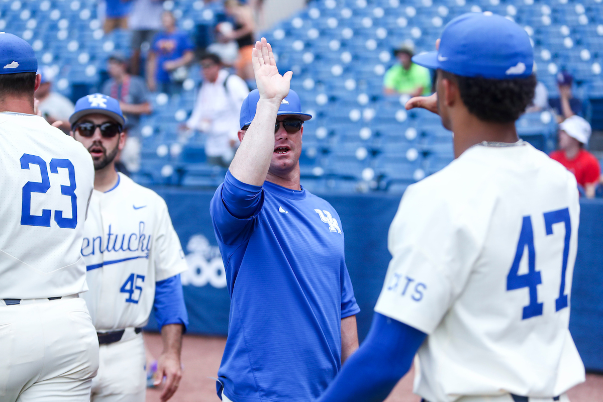 Coach Will Coggin.

Kentucky beats Vanderbilt 10-2.

Photo by Sarah Caputi | UK Athletics