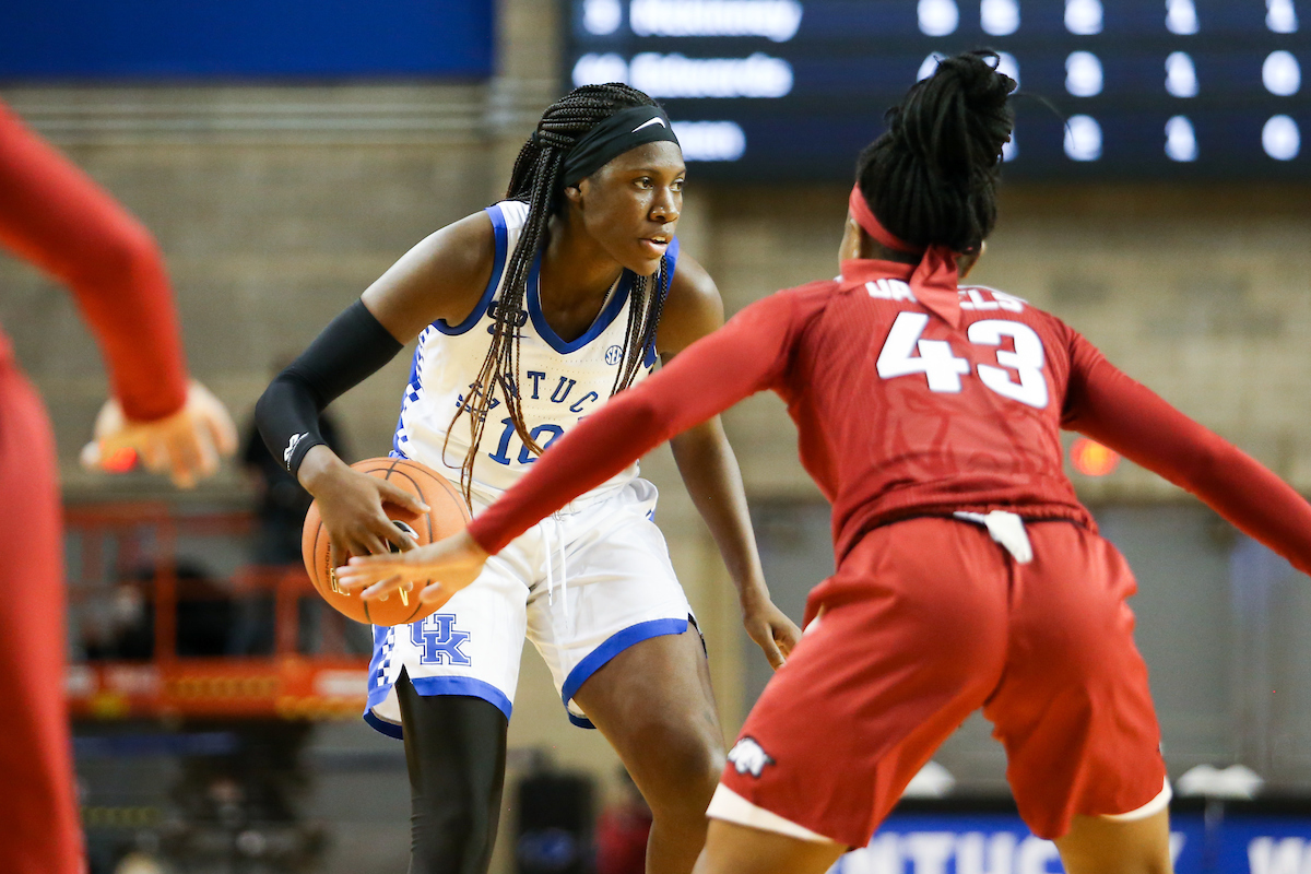 Rhyne Howard.

Kentucky beats Arkansas 75-64.

Photo by Hannah Phillips | UK Athletics