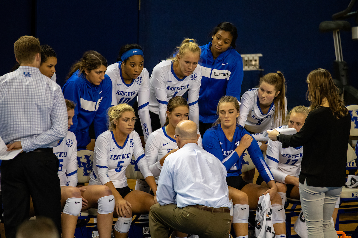 UK volleyball defeats Alabama 3-0 at Memorial Coliseum on , Sunday Nov. 11, 2018  in Lexington, Ky. Photo by Mark Mahan