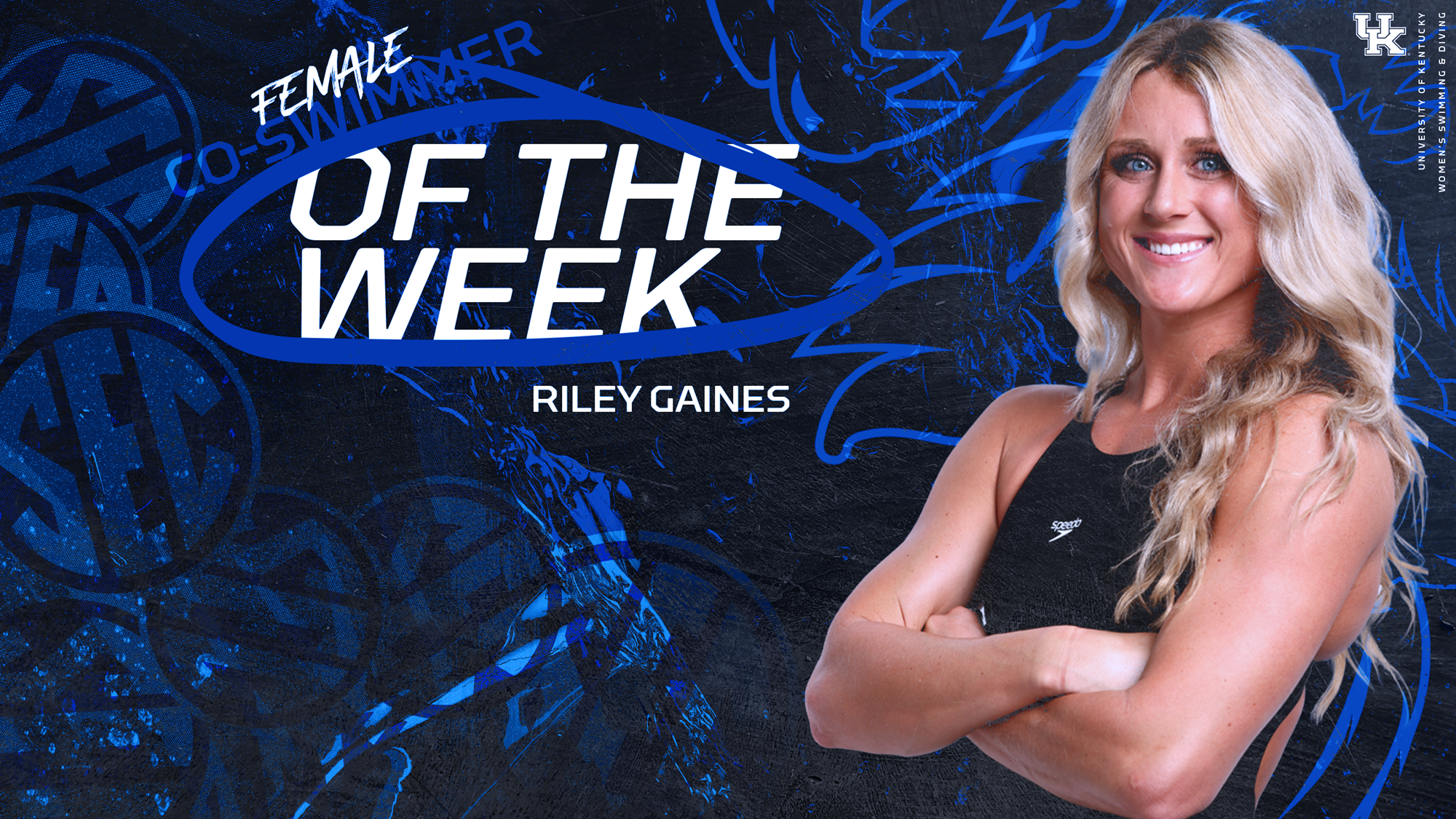 Riley Gaines Named SEC Female Co-Swimmer of the Week