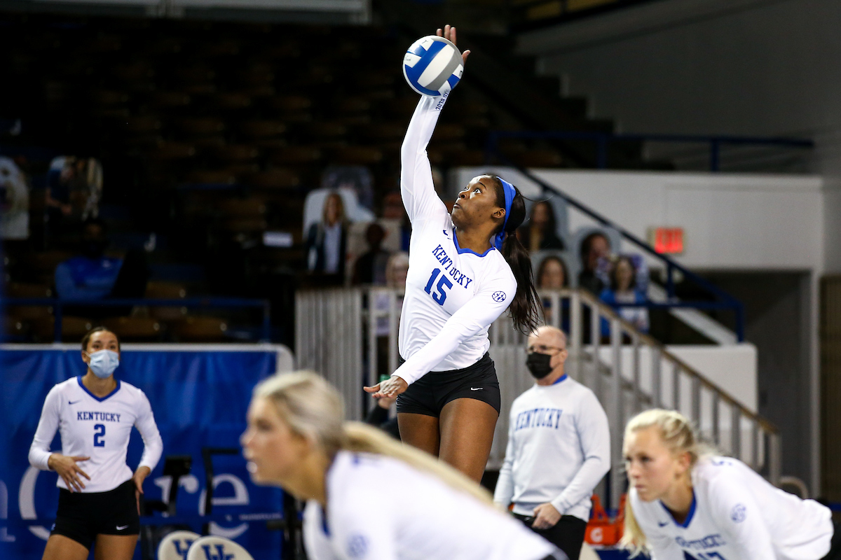 Azhani Tealer. 

Volleyball Blue White Match.

Photo by Eddie Justice | UK Athletics